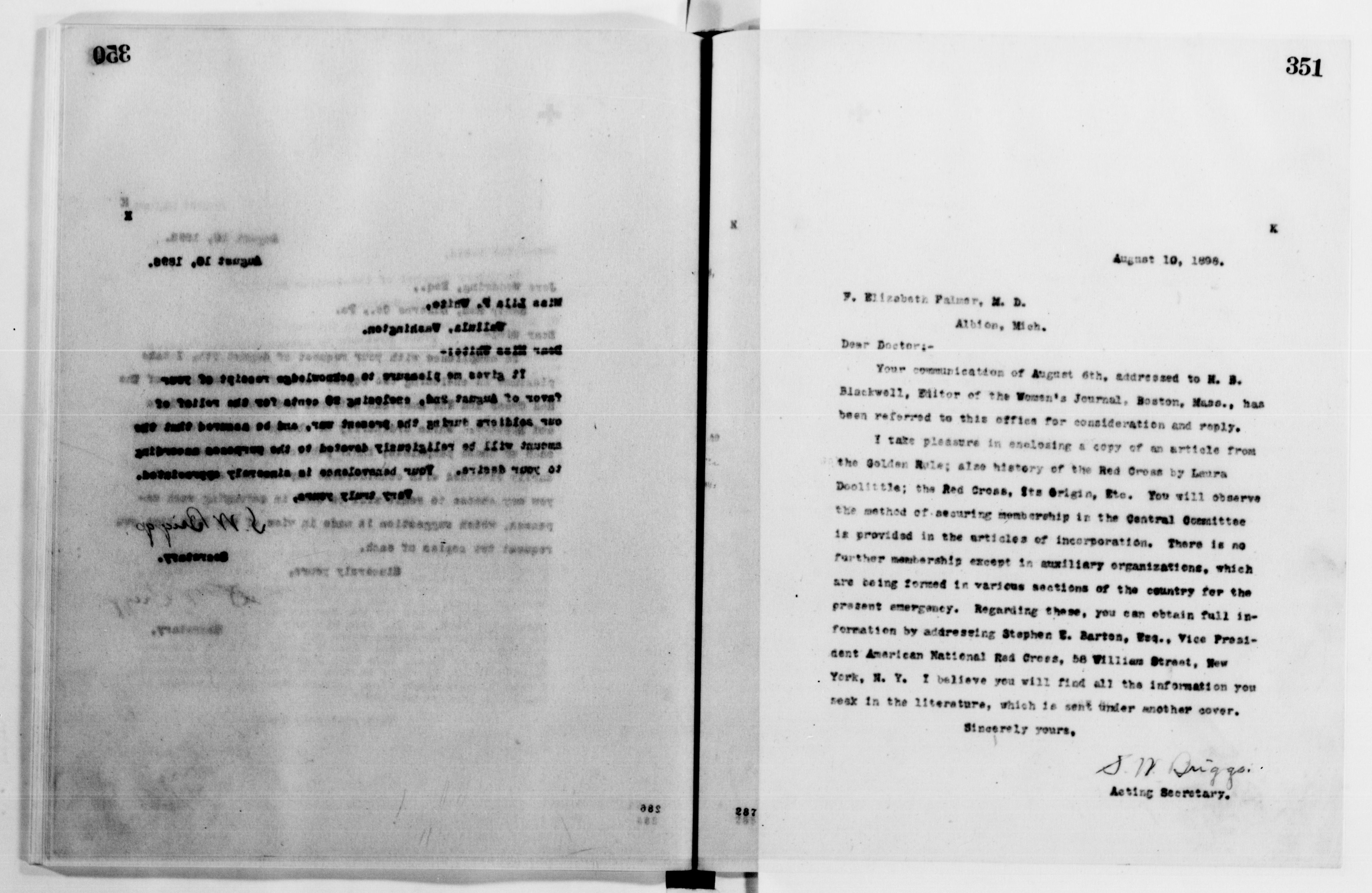 Scanned image of the current content page