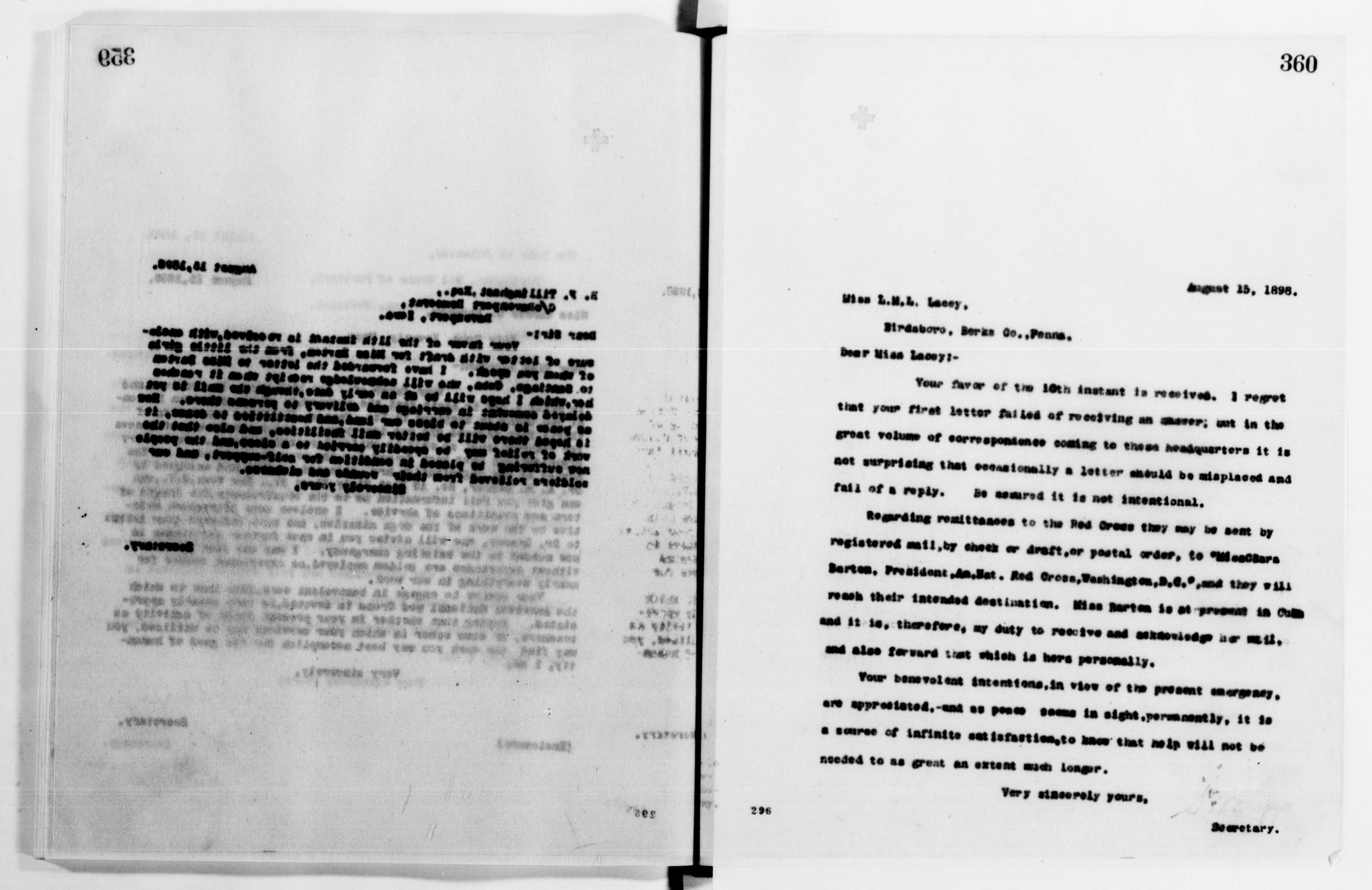 Scanned image of the current content page