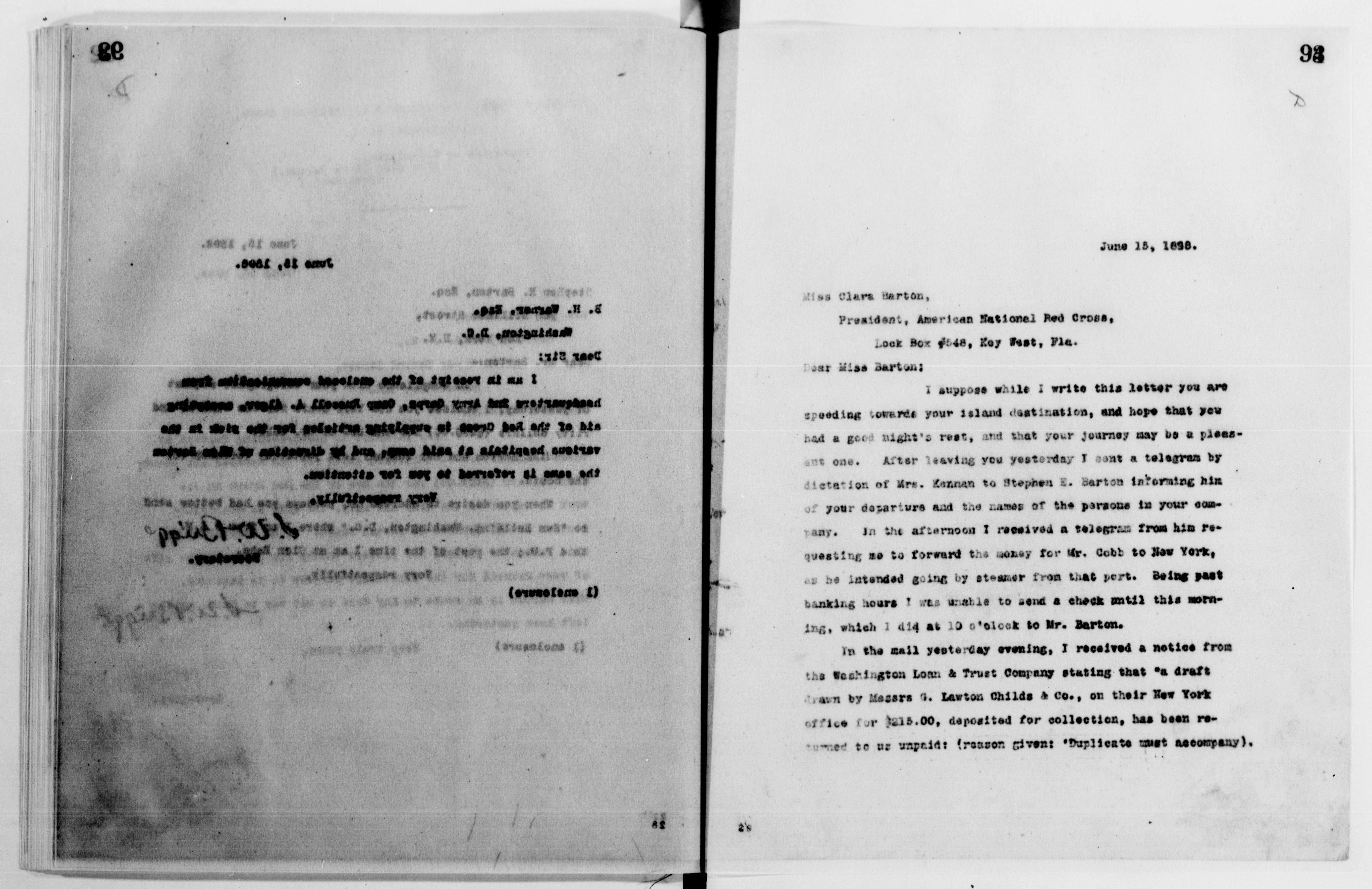 Scanned image of the current content page