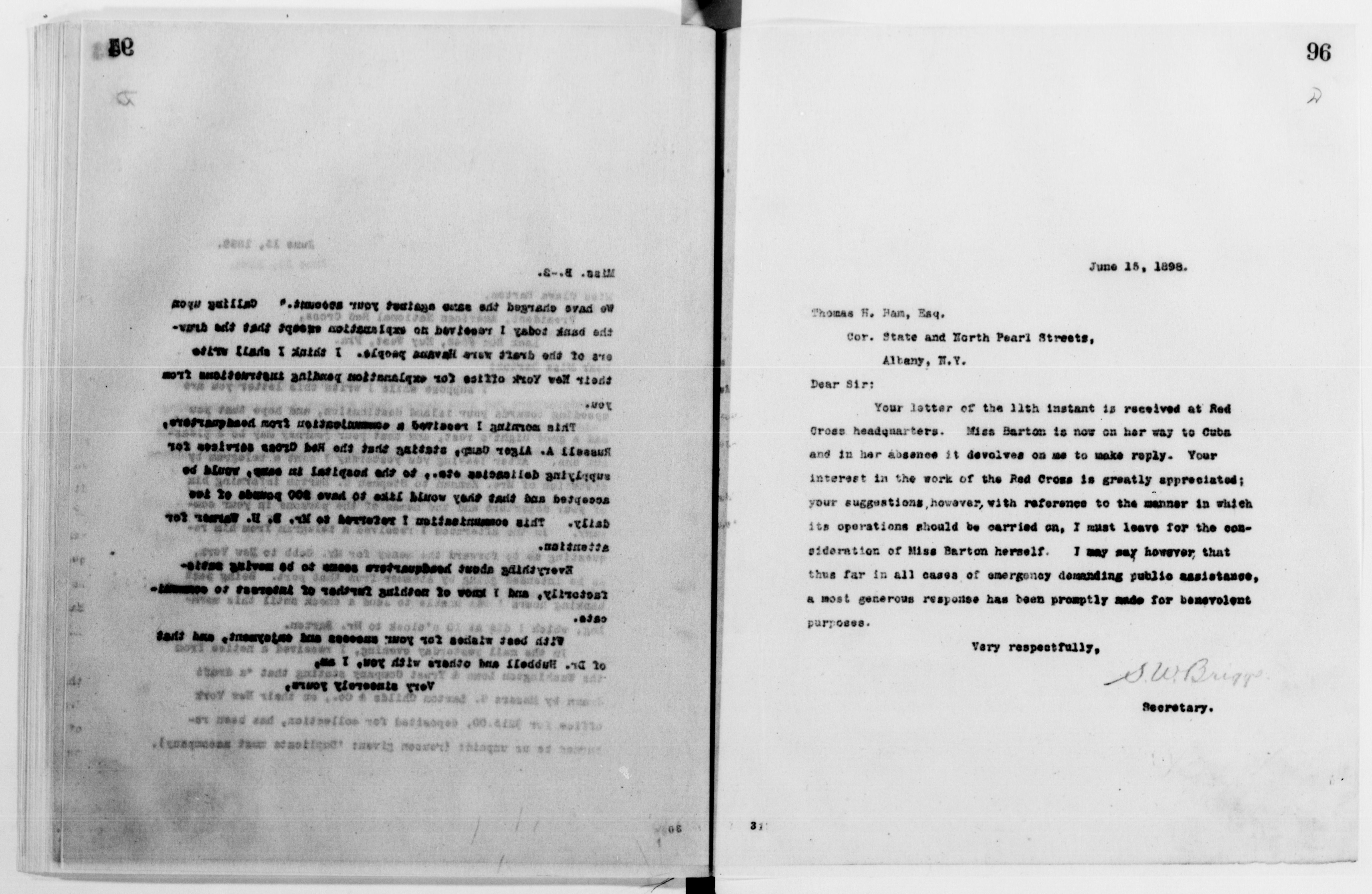 Scanned image of the current content page