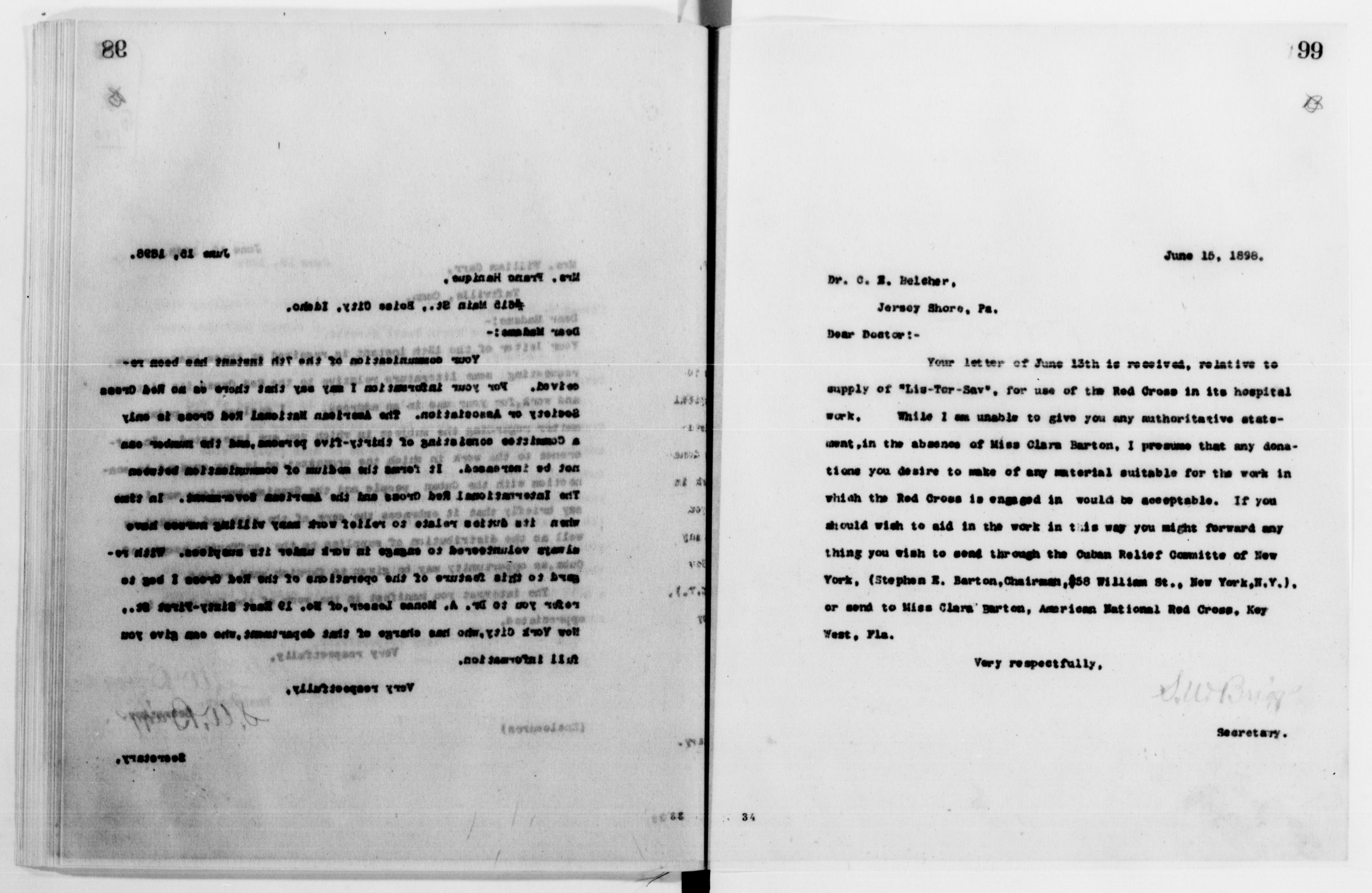 Scanned image of the current content page