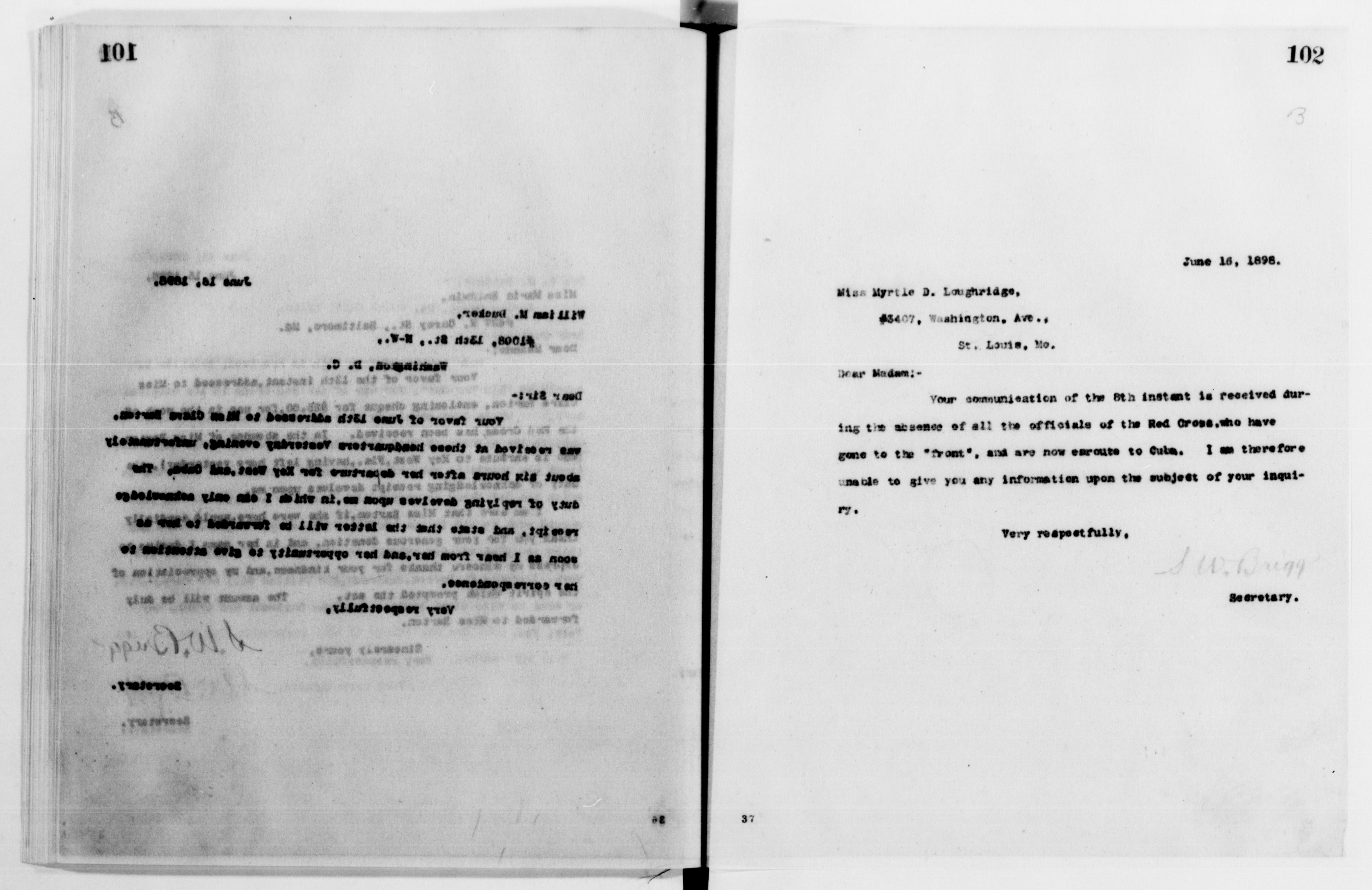 Scanned image of the current content page