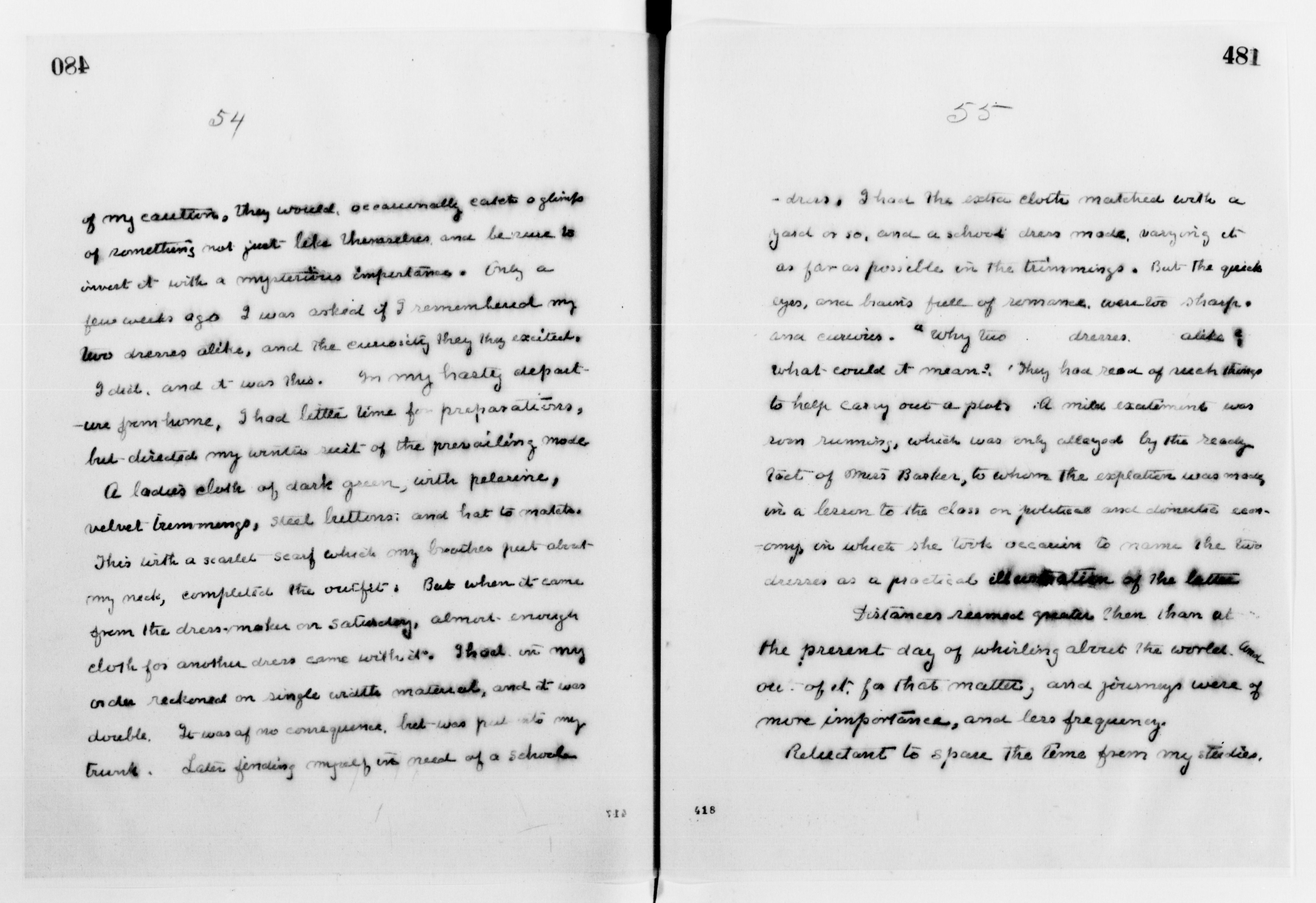 Scanned image of the current content page
