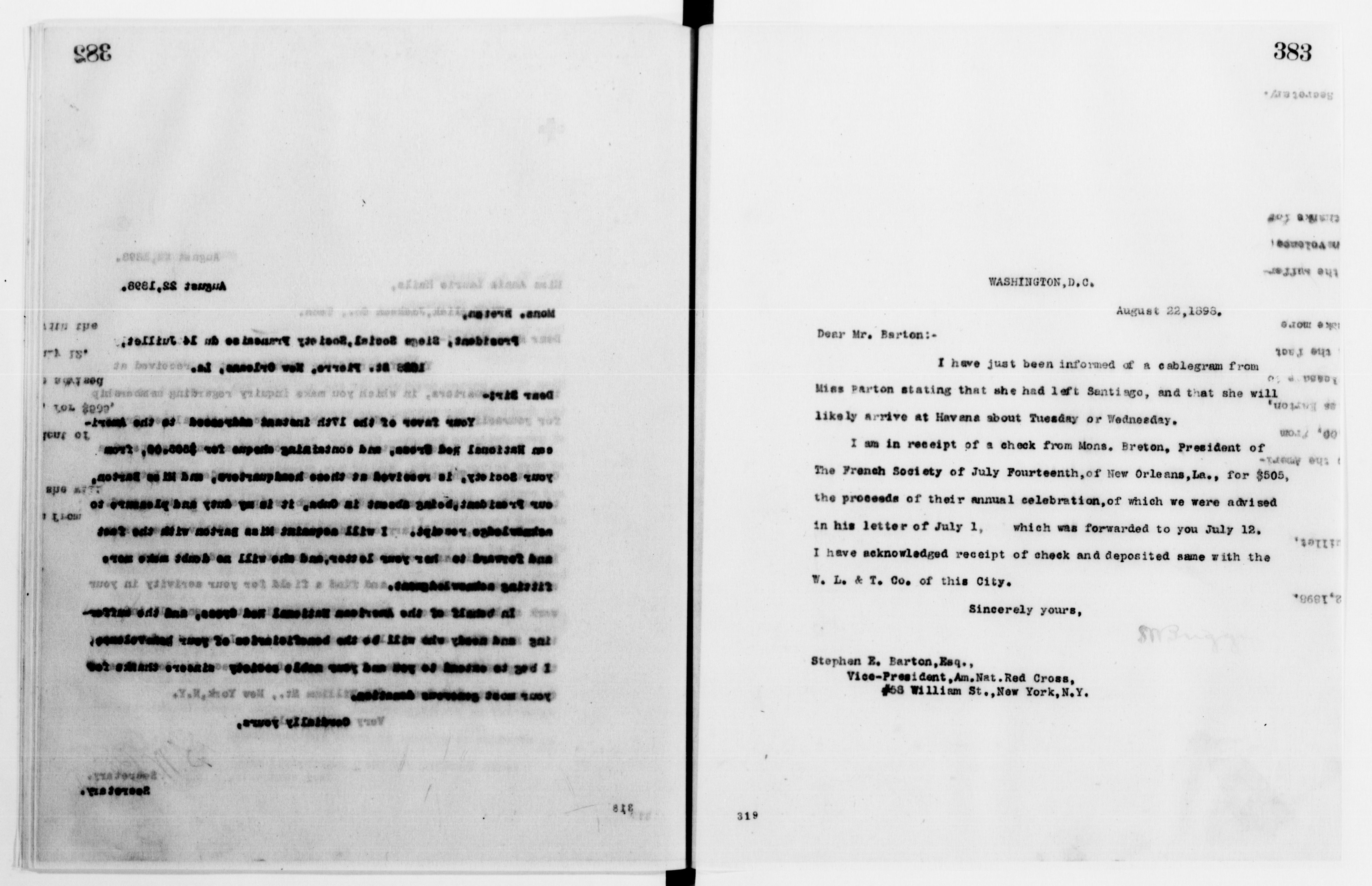Scanned image of the current content page