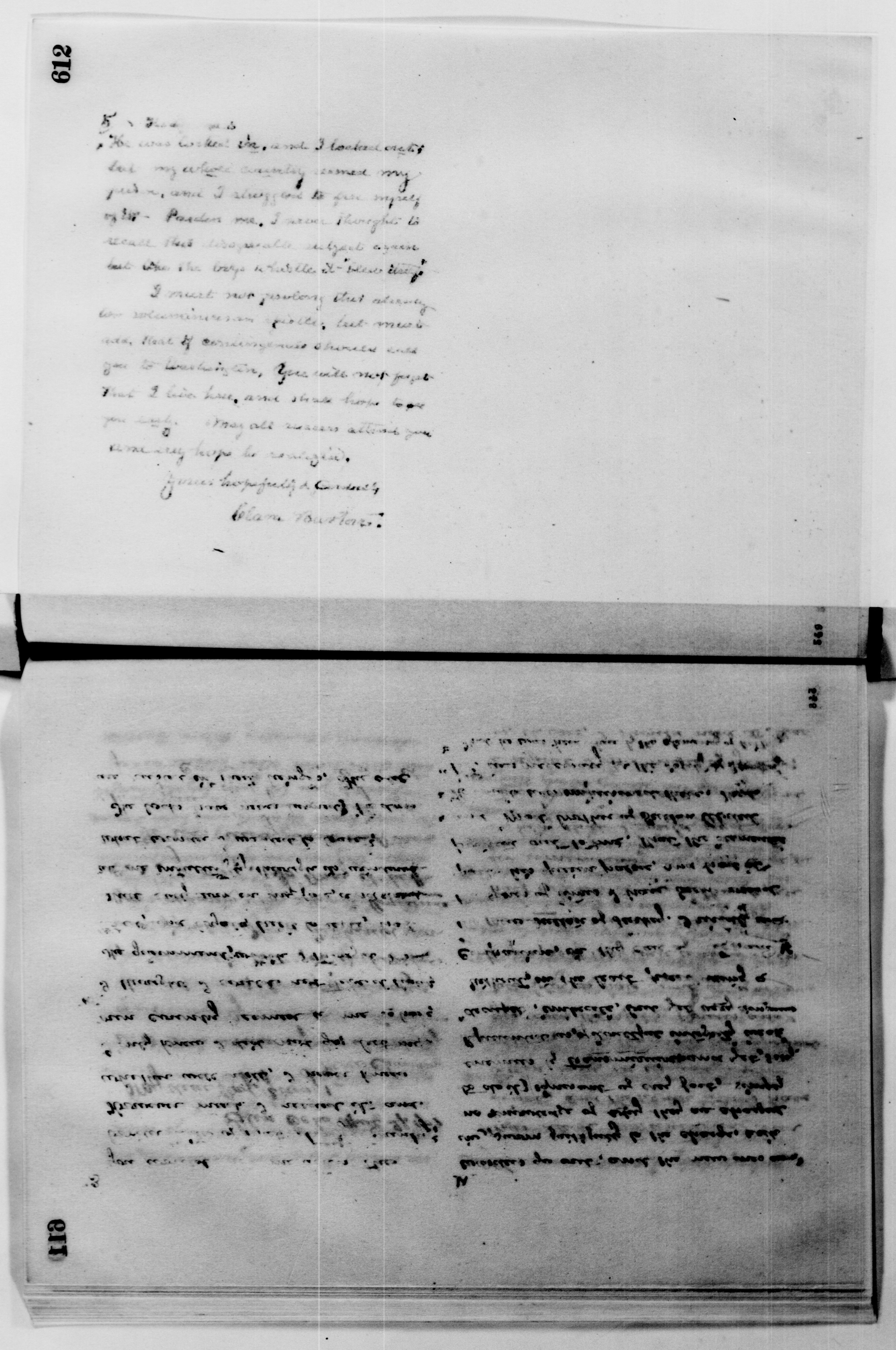 Scanned image of the current content page