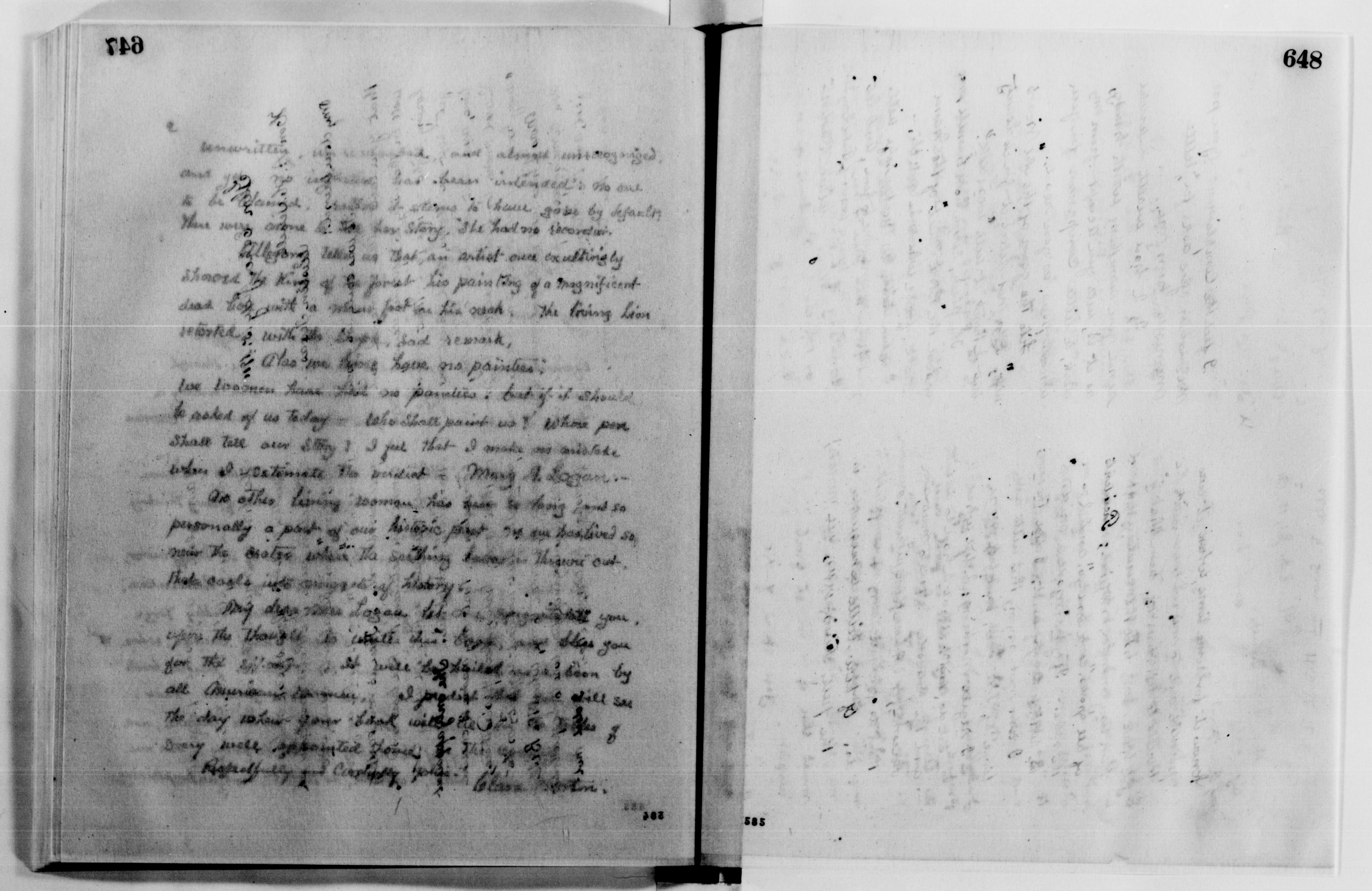 Scanned image of the current content page