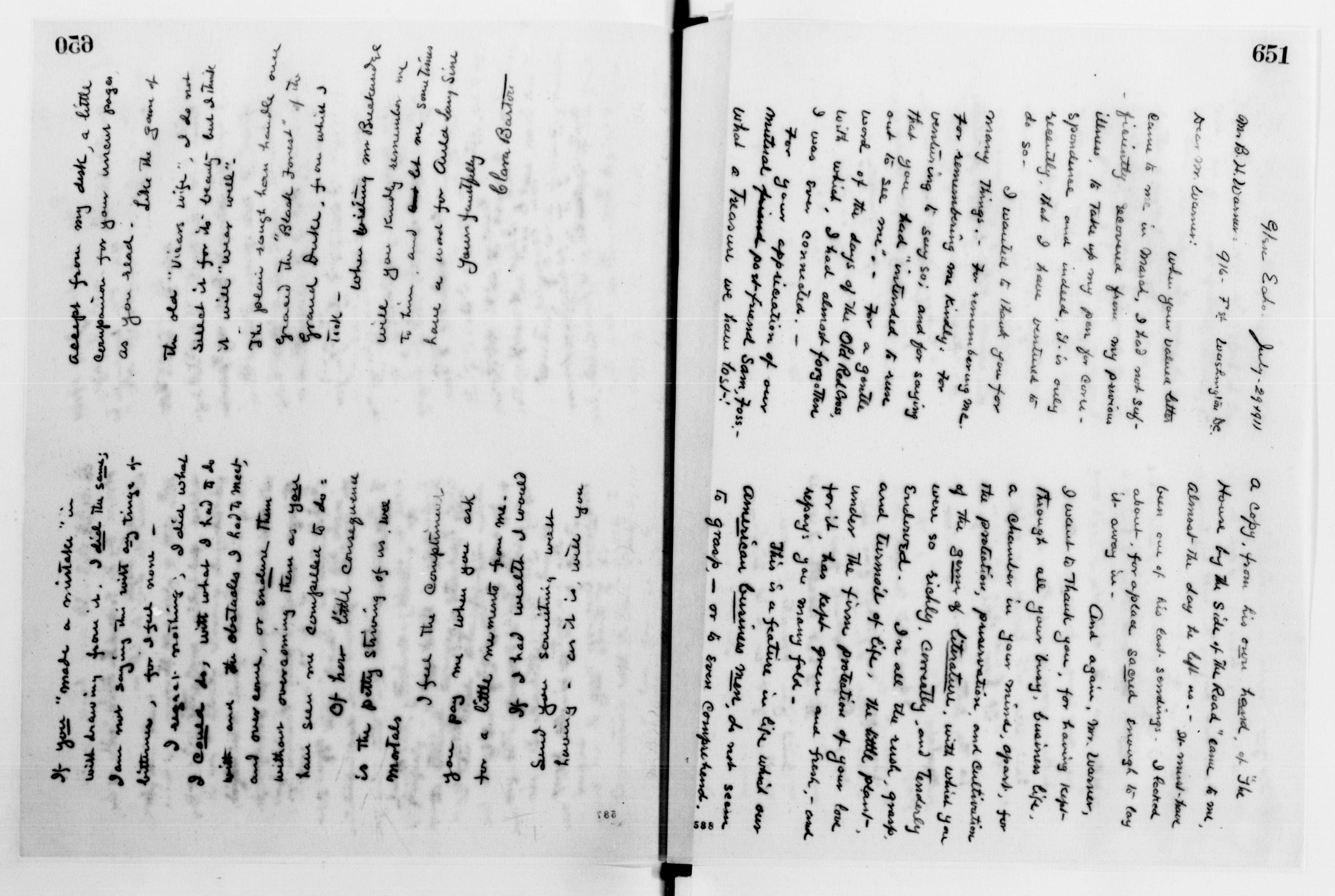 Scanned image of the current content page