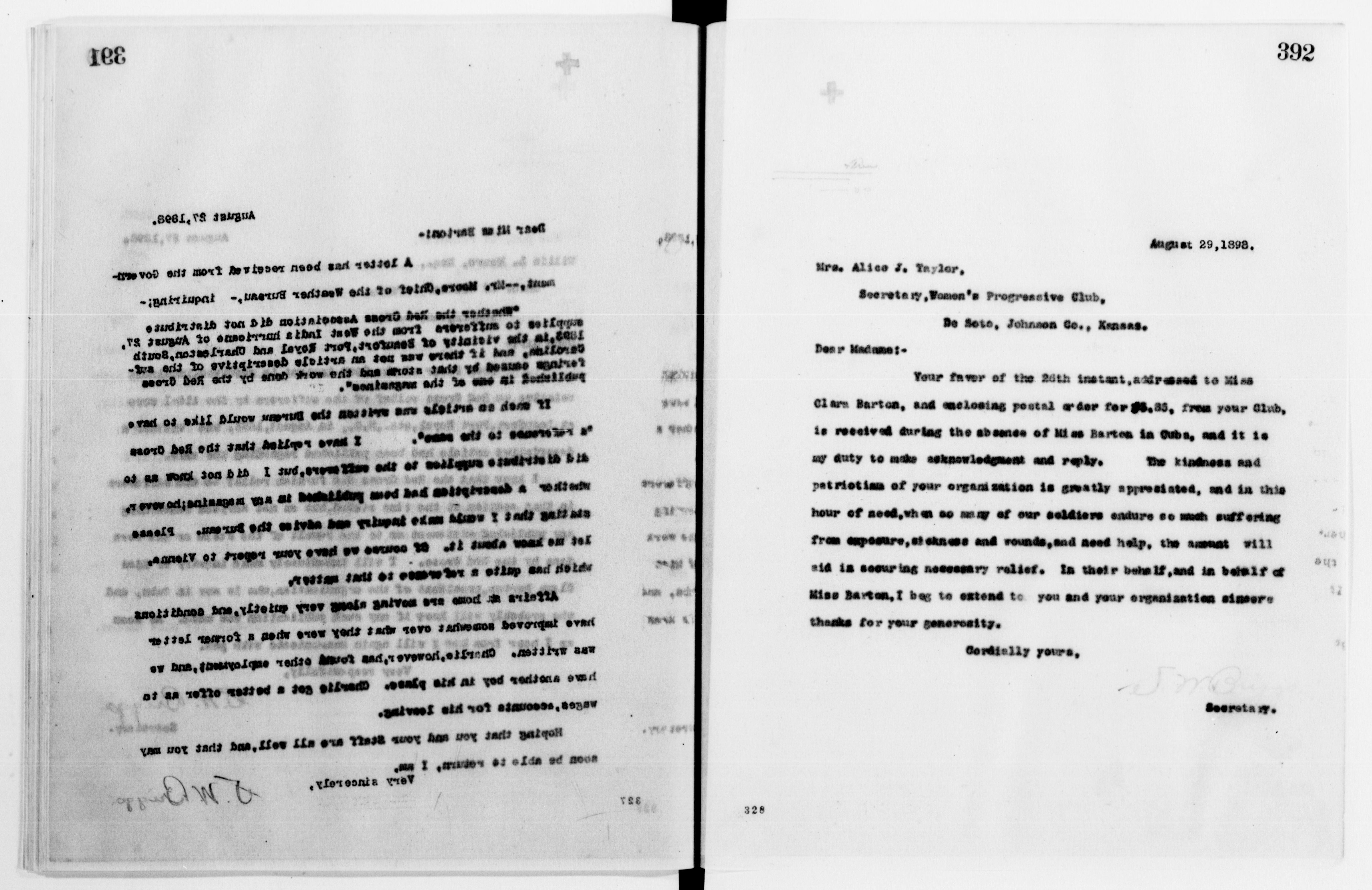 Scanned image of the current content page