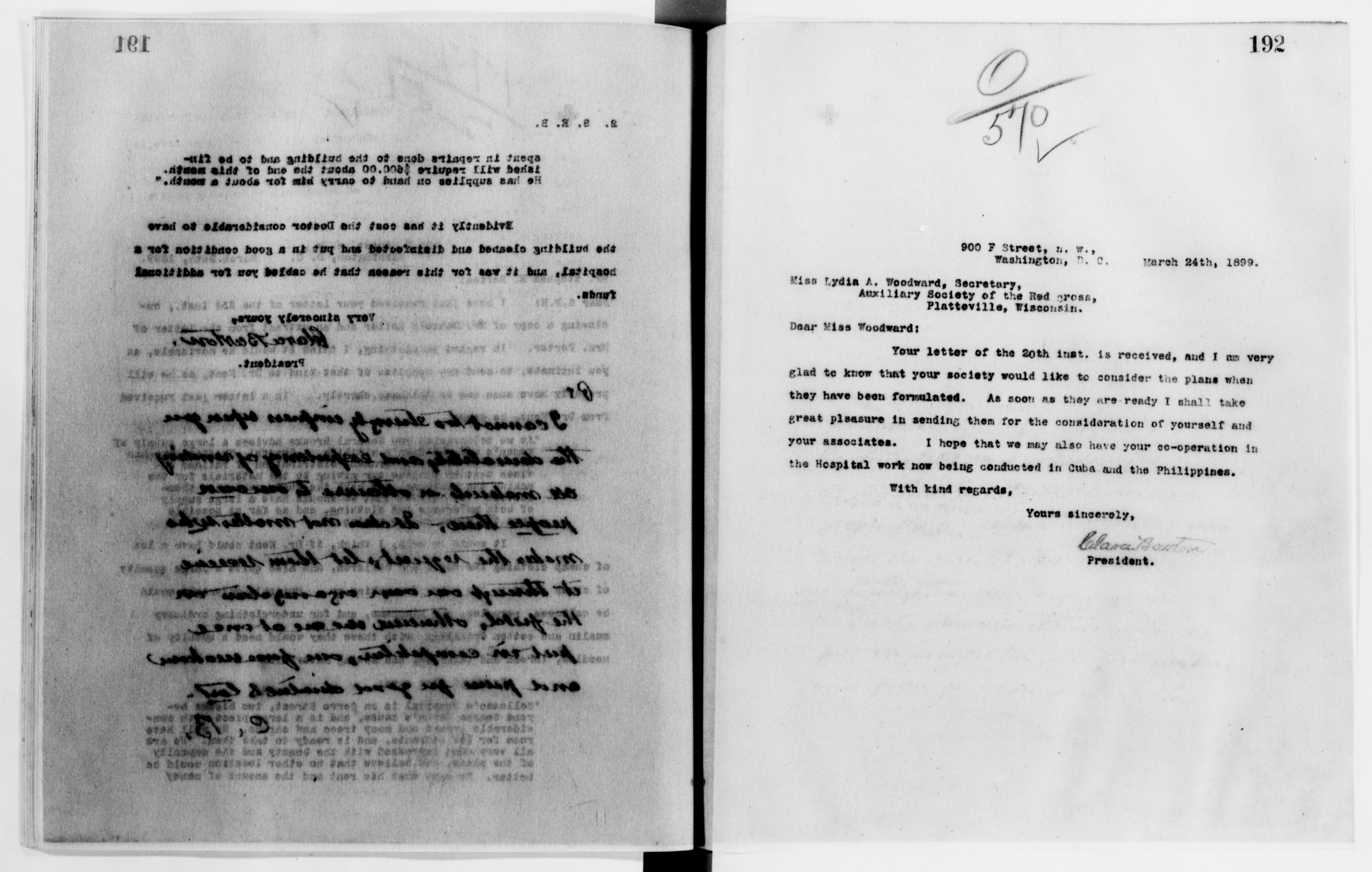 Scanned image of the current content page