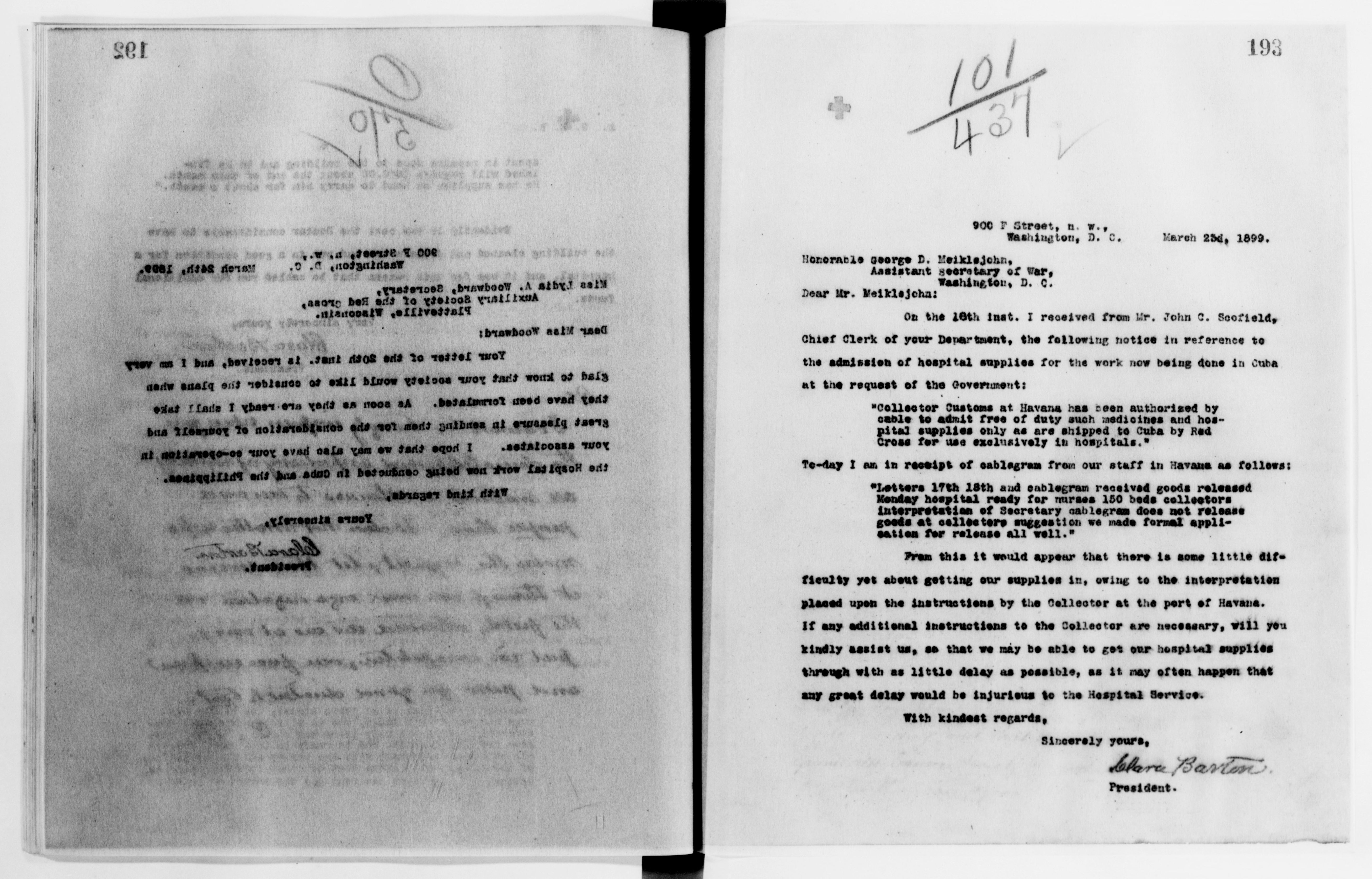 Scanned image of the current content page