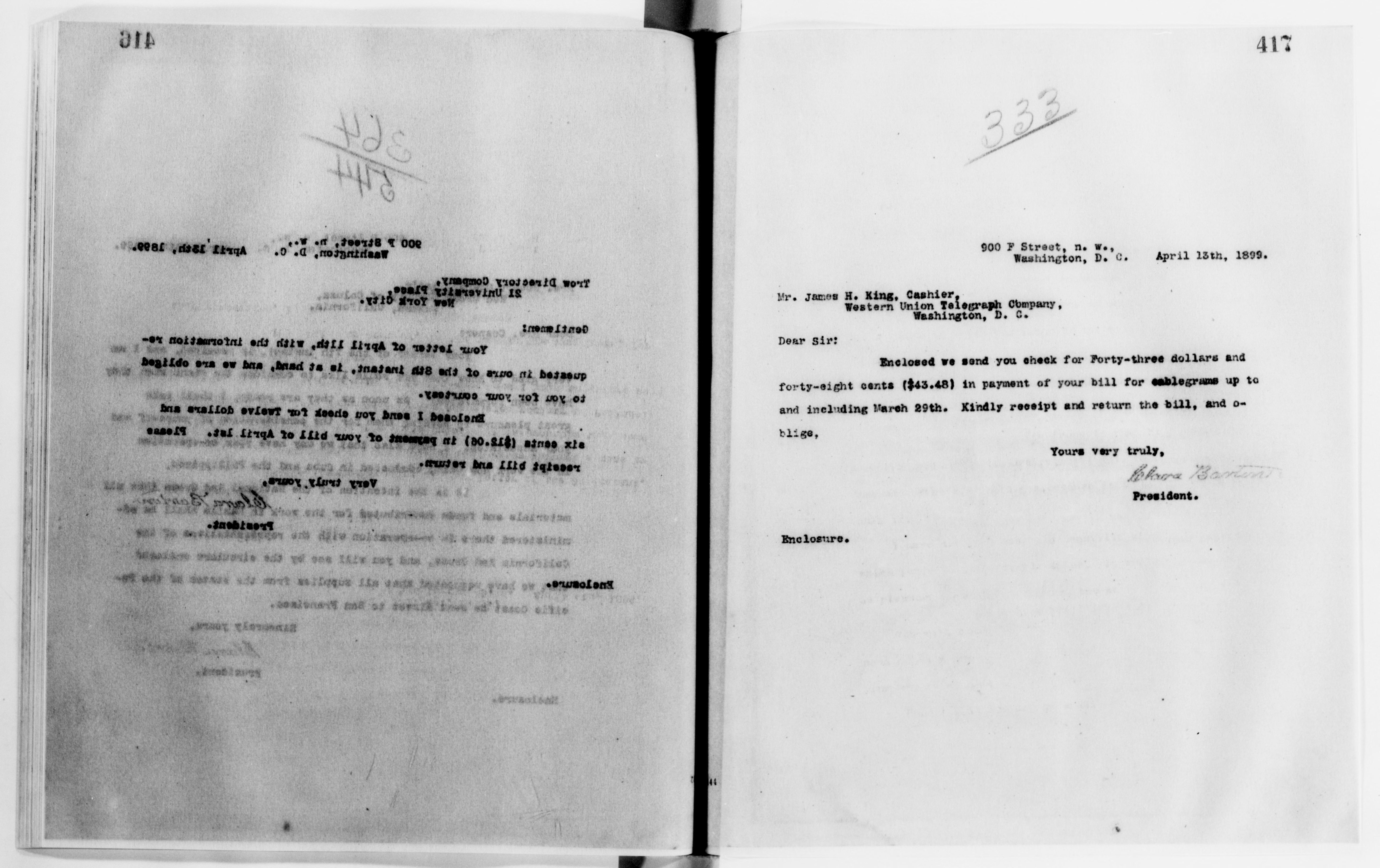 Scanned image of the current content page