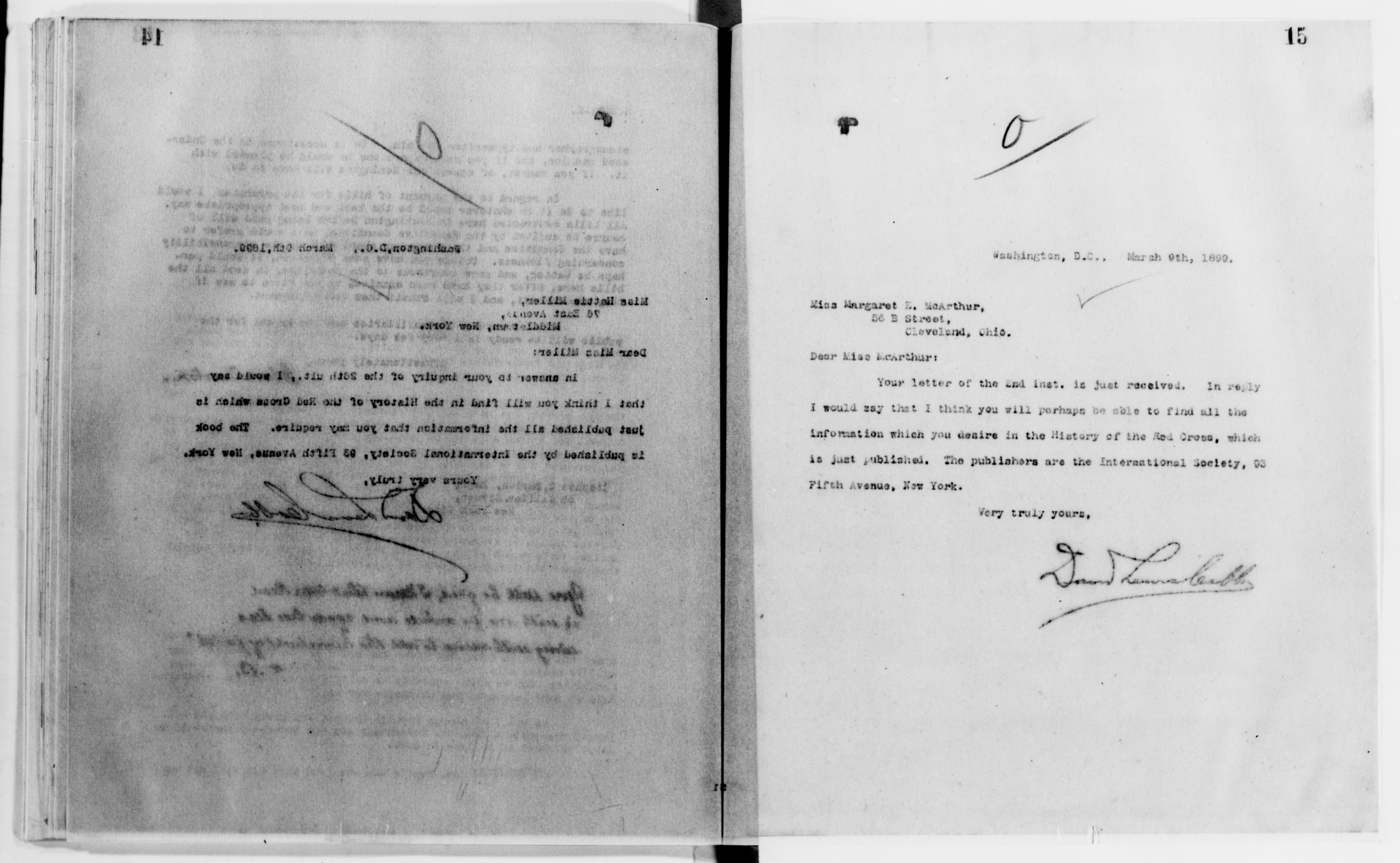 Scanned image of the current content page