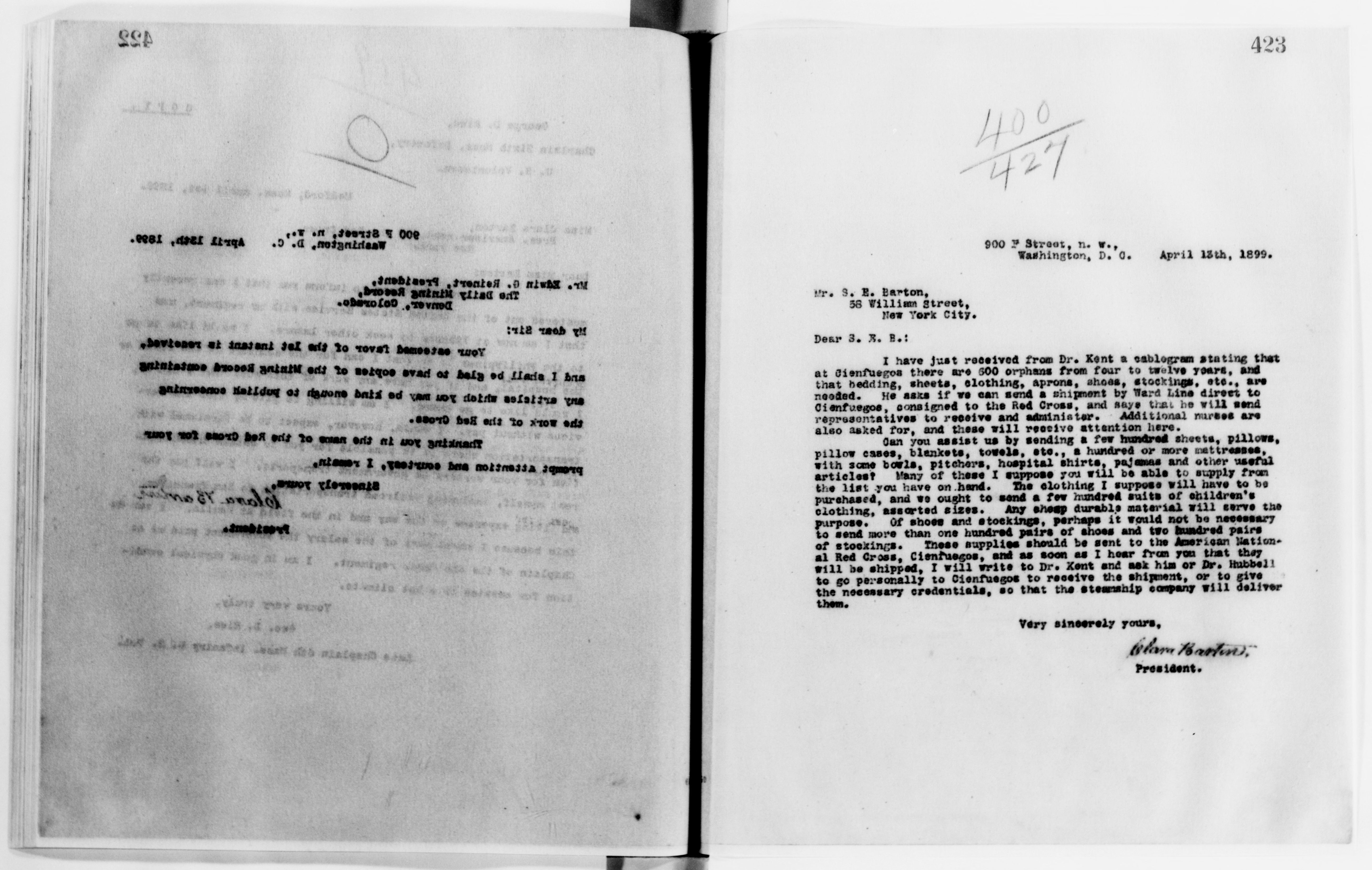 Scanned image of the current content page