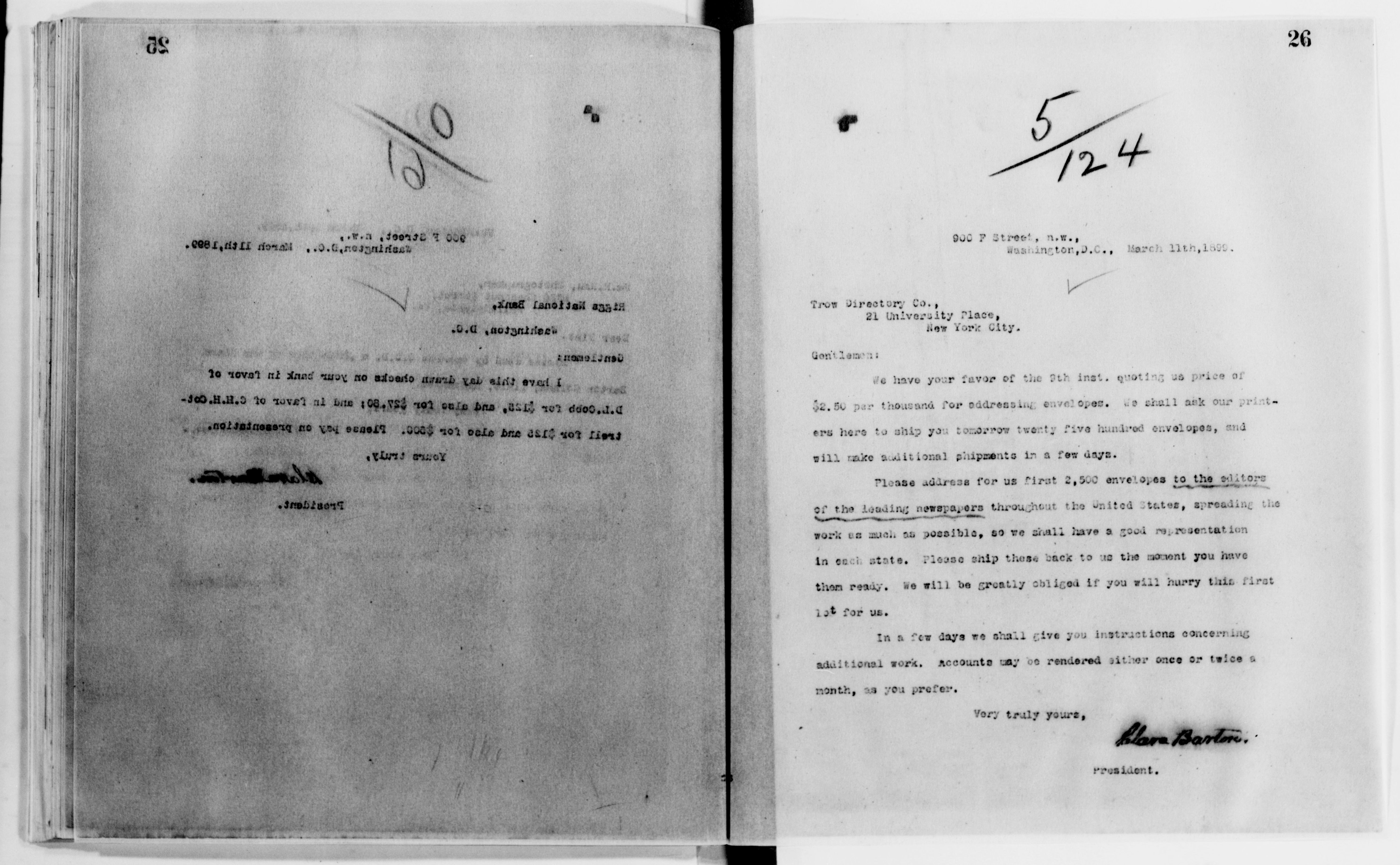 Scanned image of the current content page