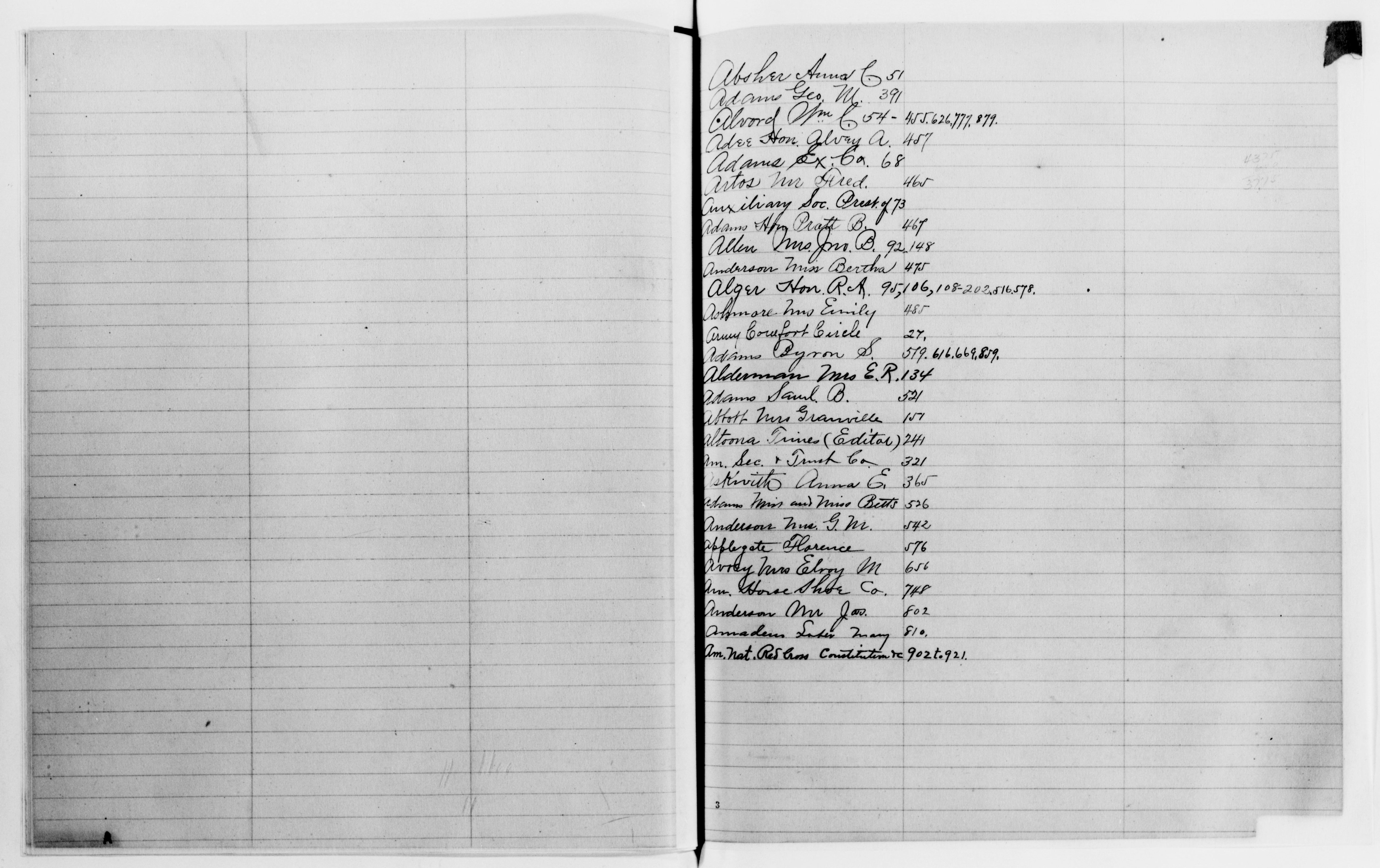 Scanned image of the current content page