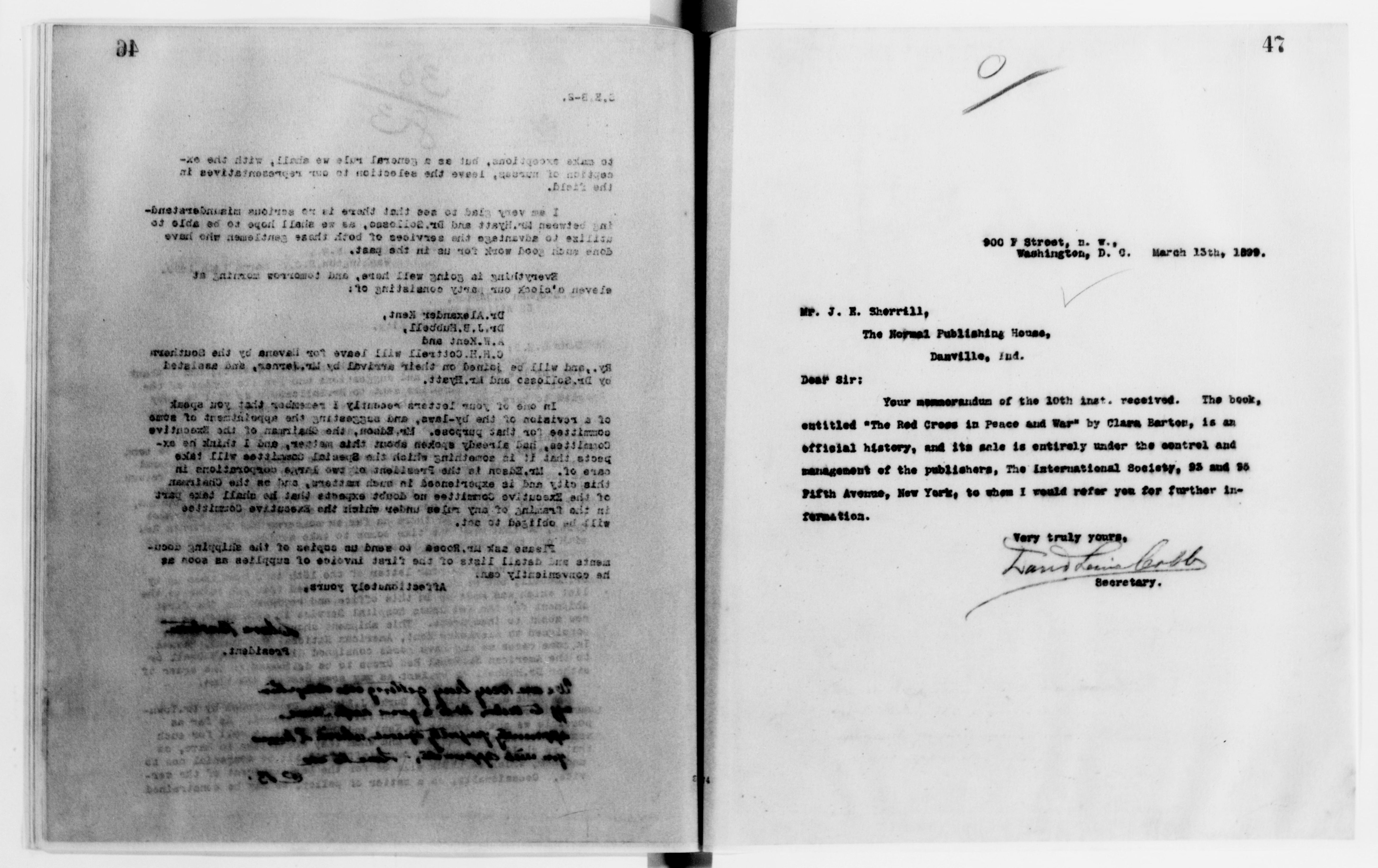 Scanned image of the current content page