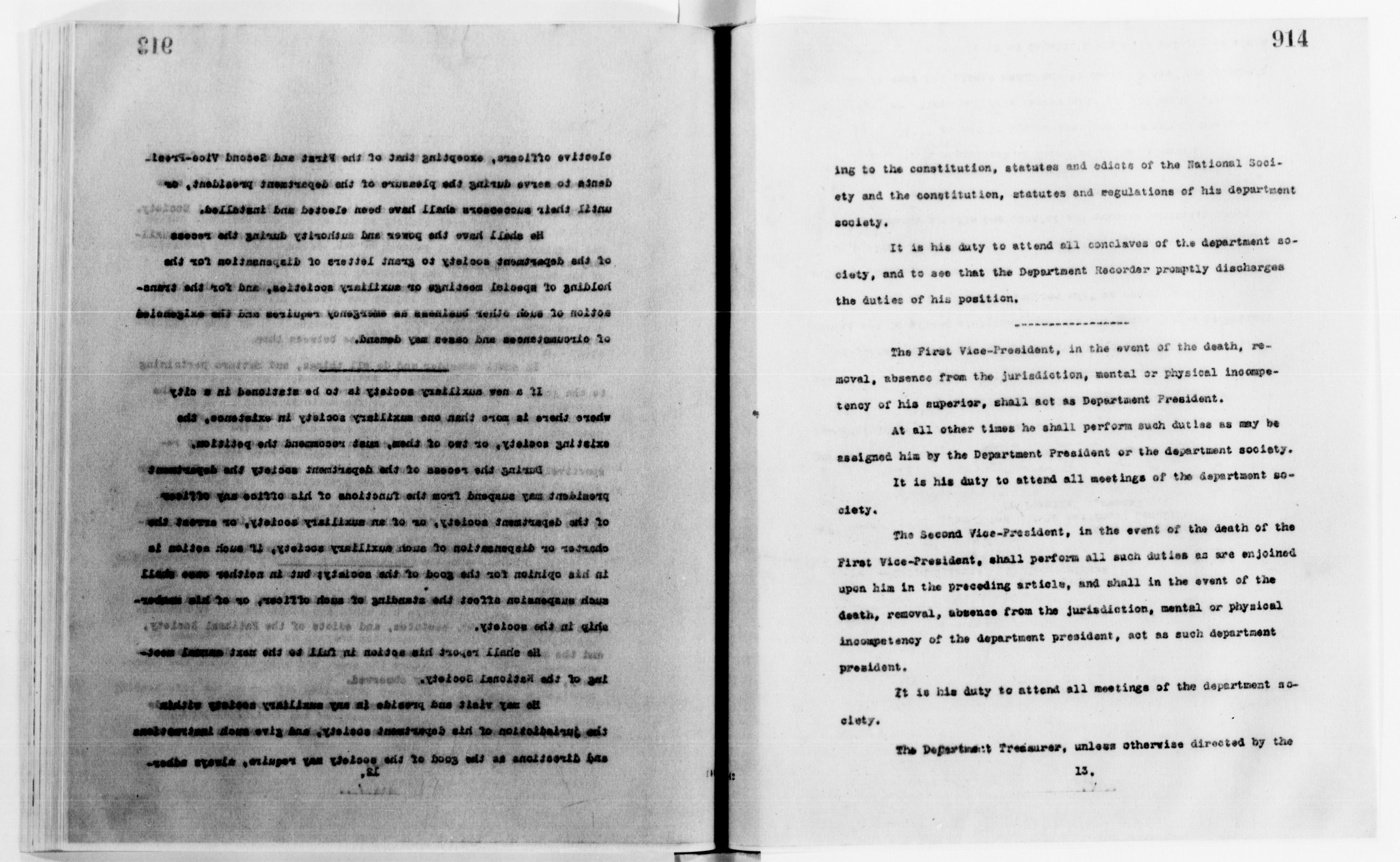 Scanned image of the current content page