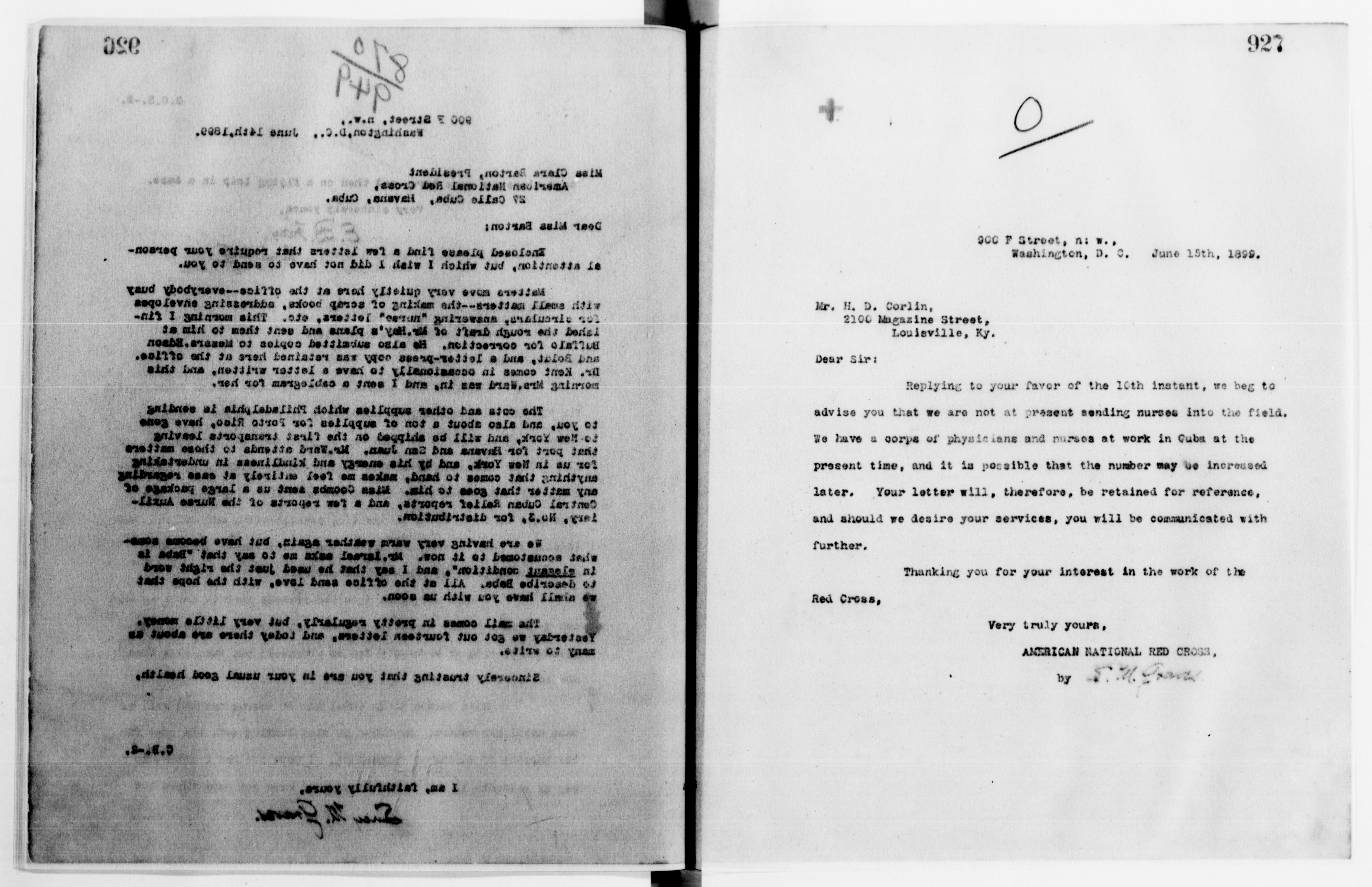 Scanned image of the current content page