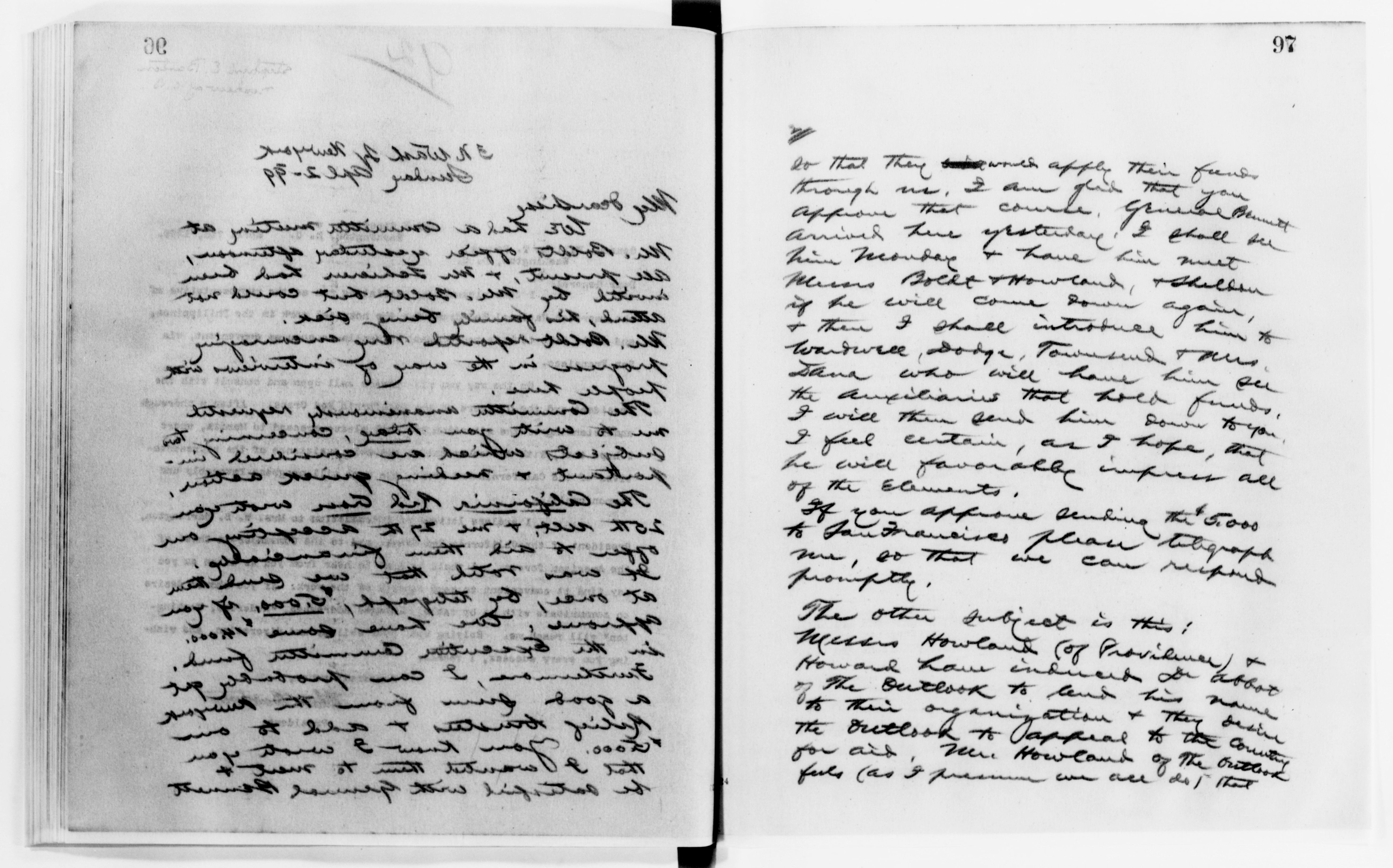 Scanned image of the current content page