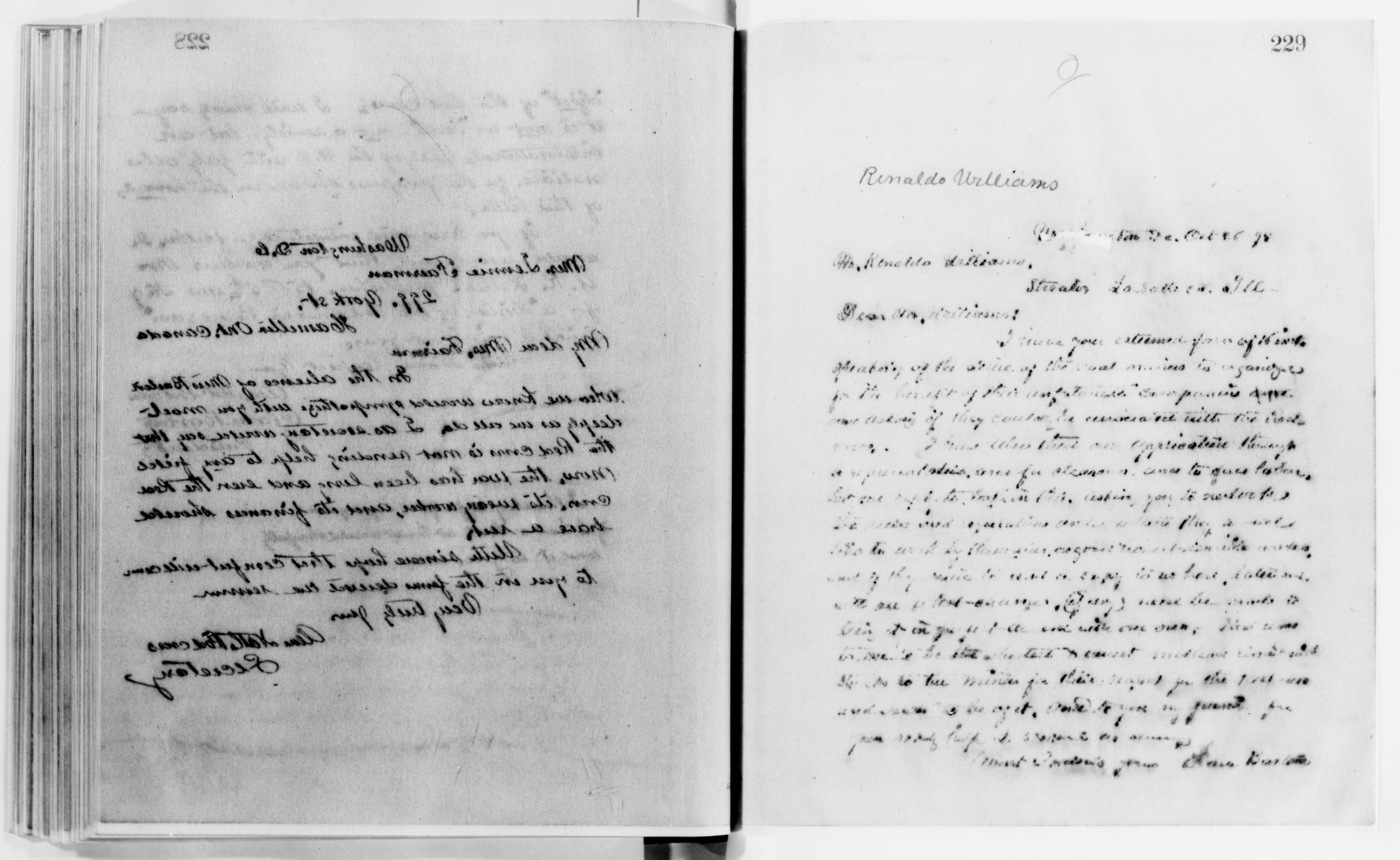 Scanned image of the current content page