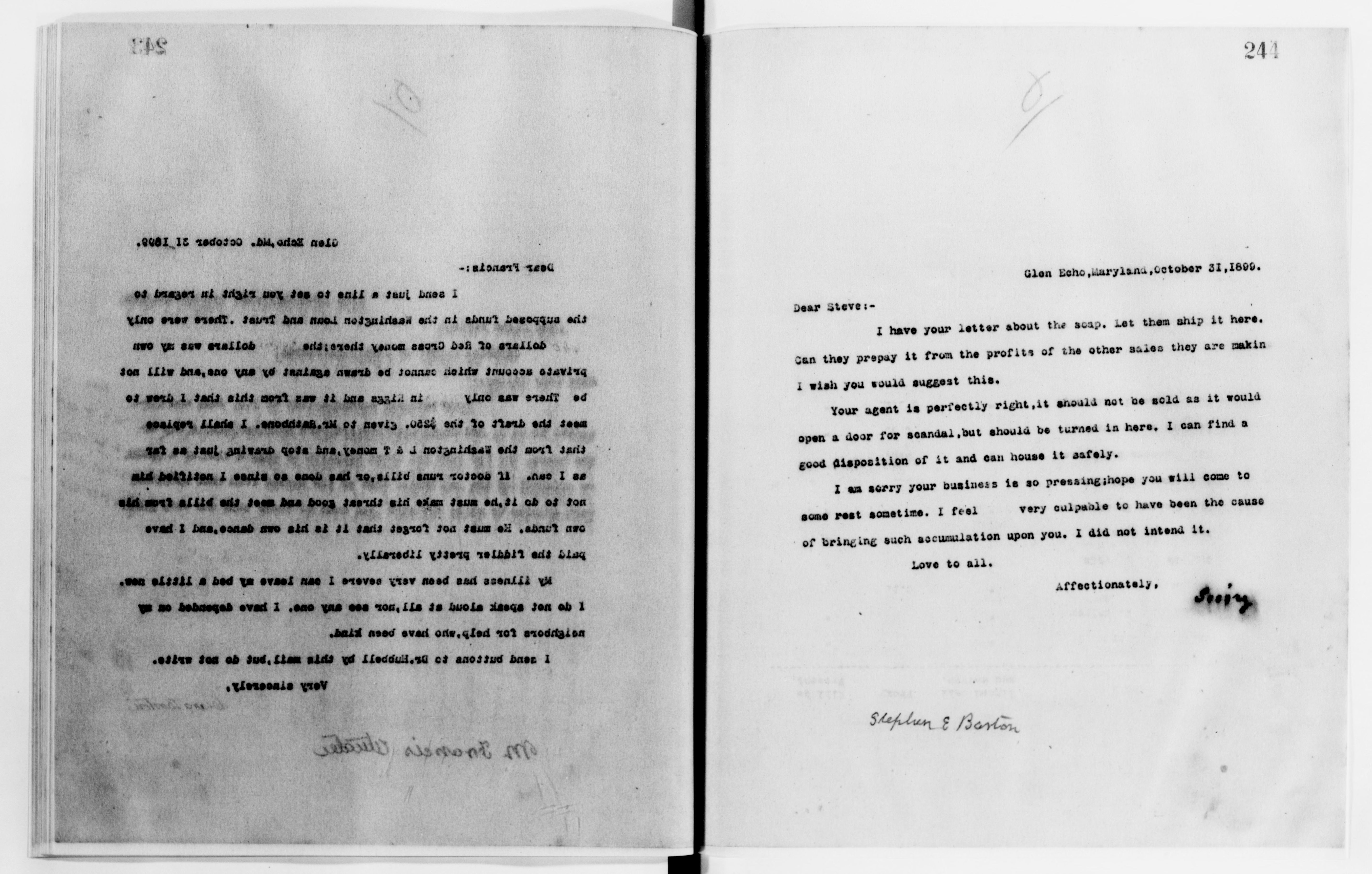 Scanned image of the current content page