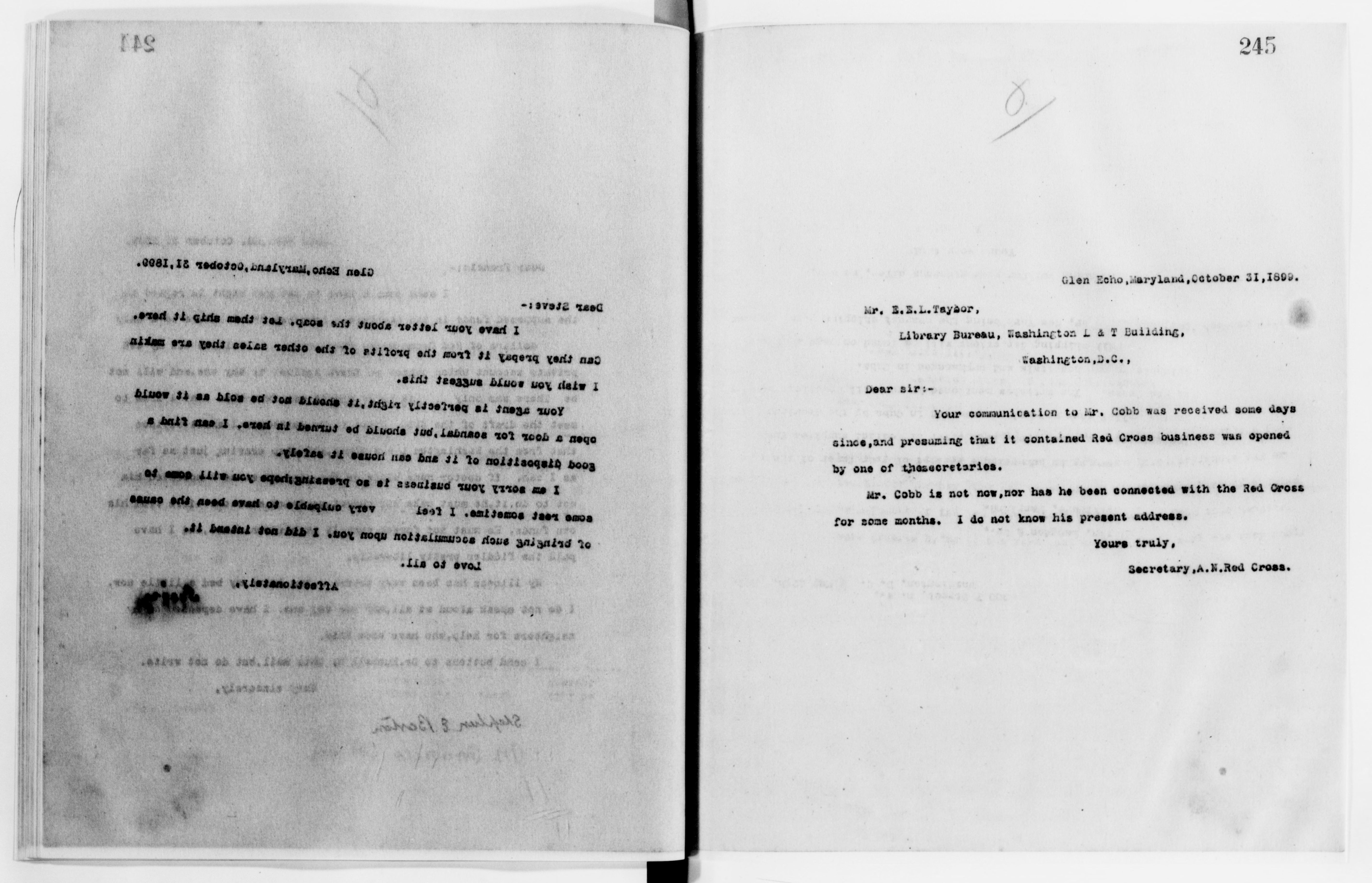 Scanned image of the current content page