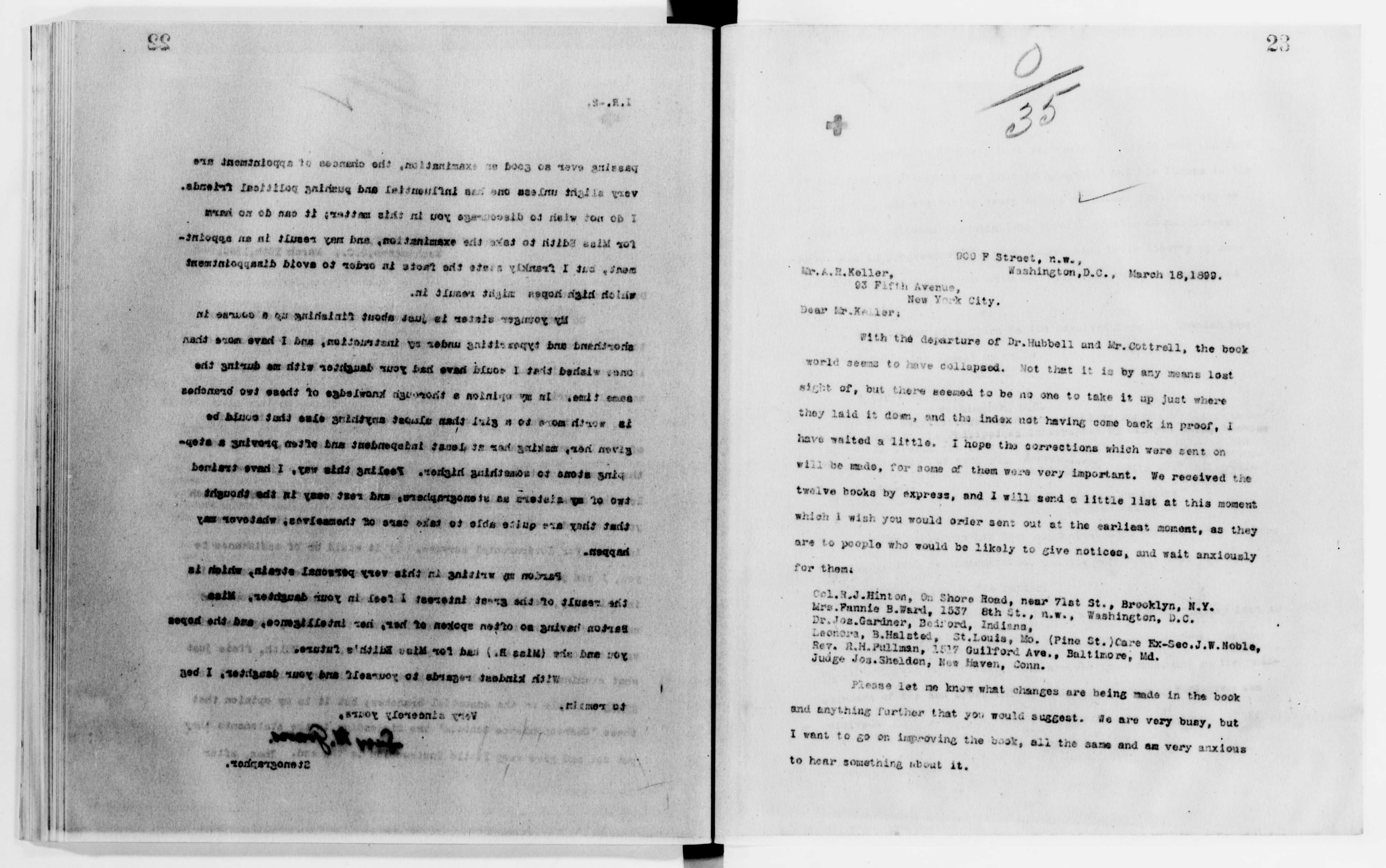 Scanned image of the current content page