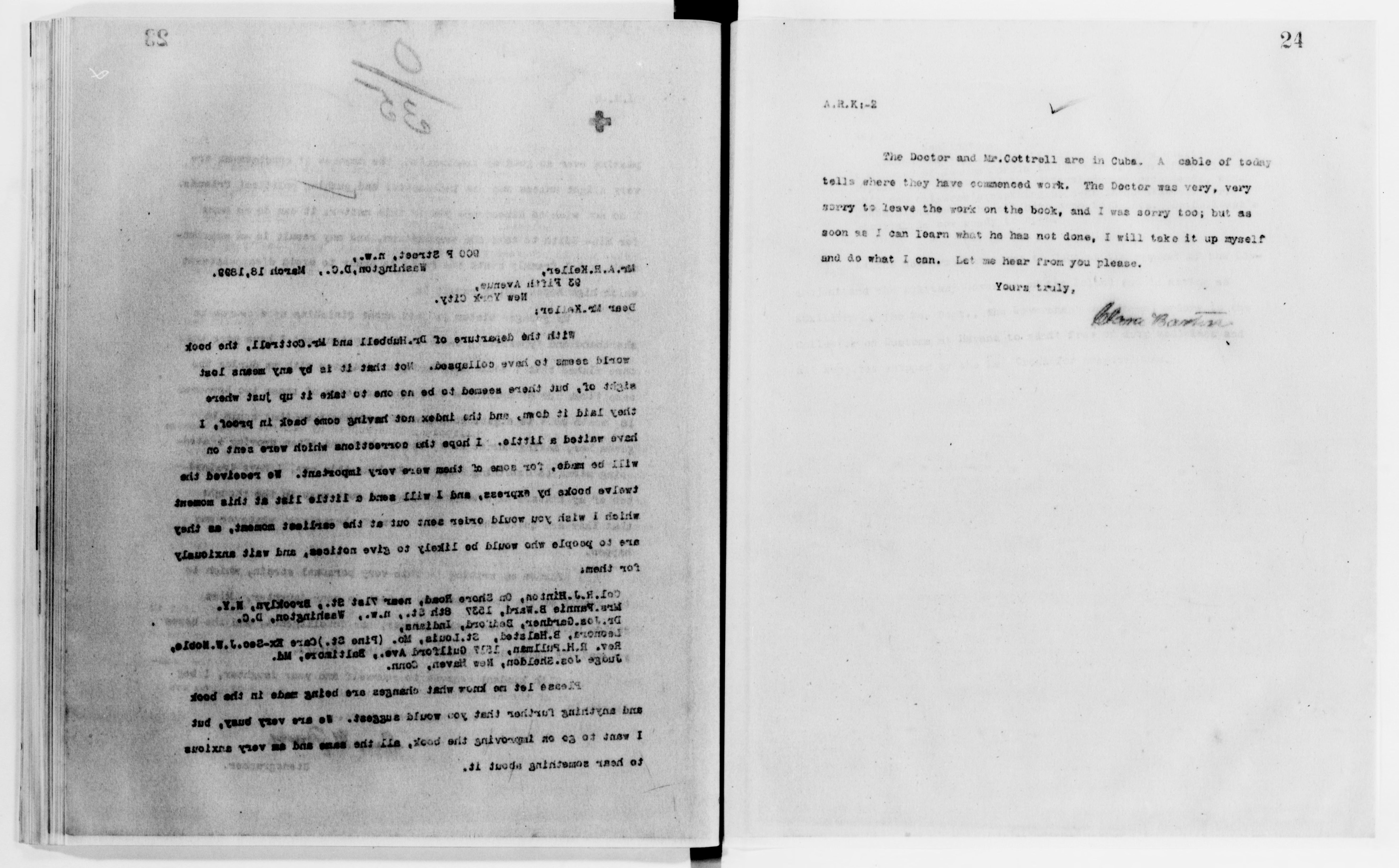 Scanned image of the current content page