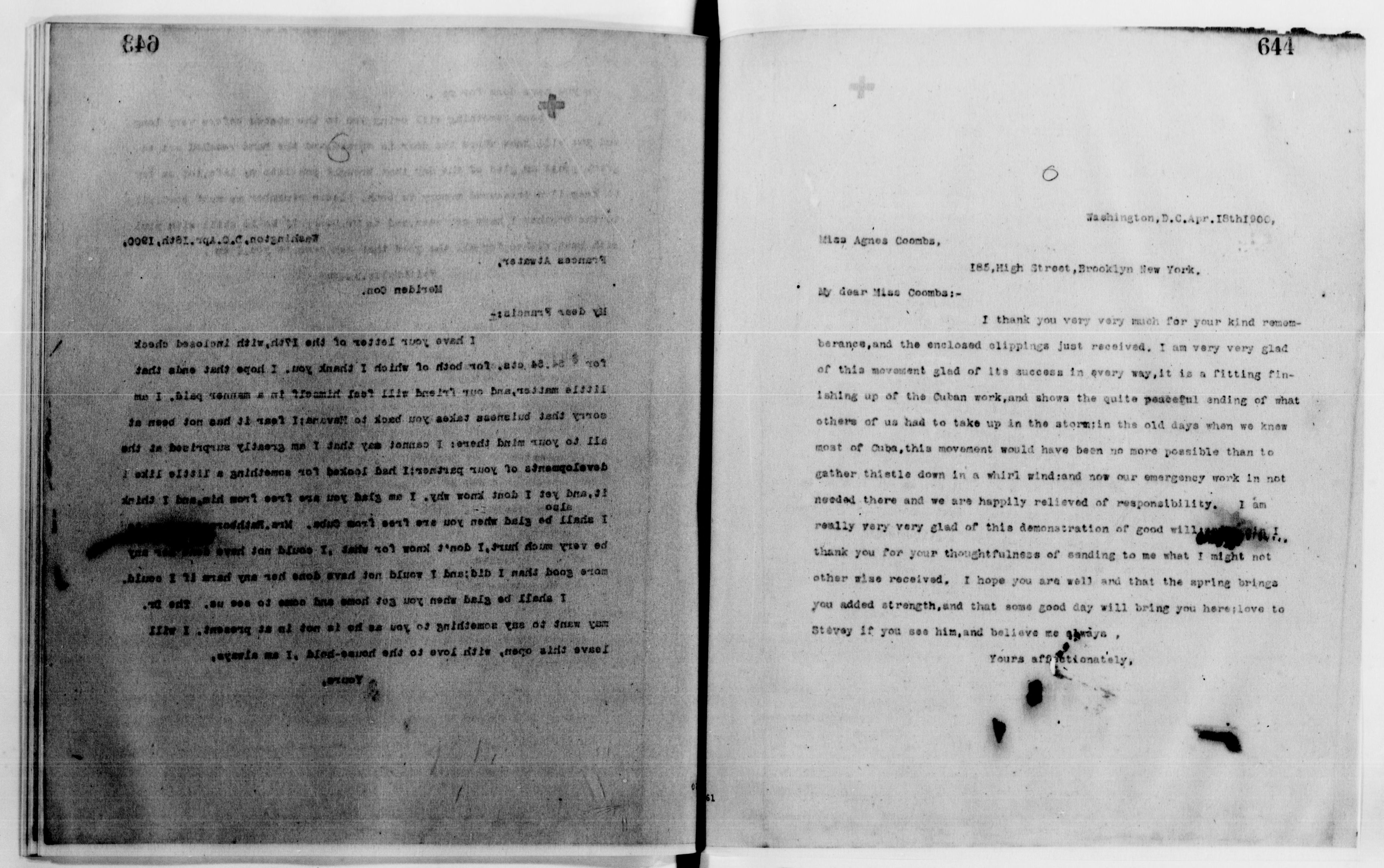 Scanned image of the current content page