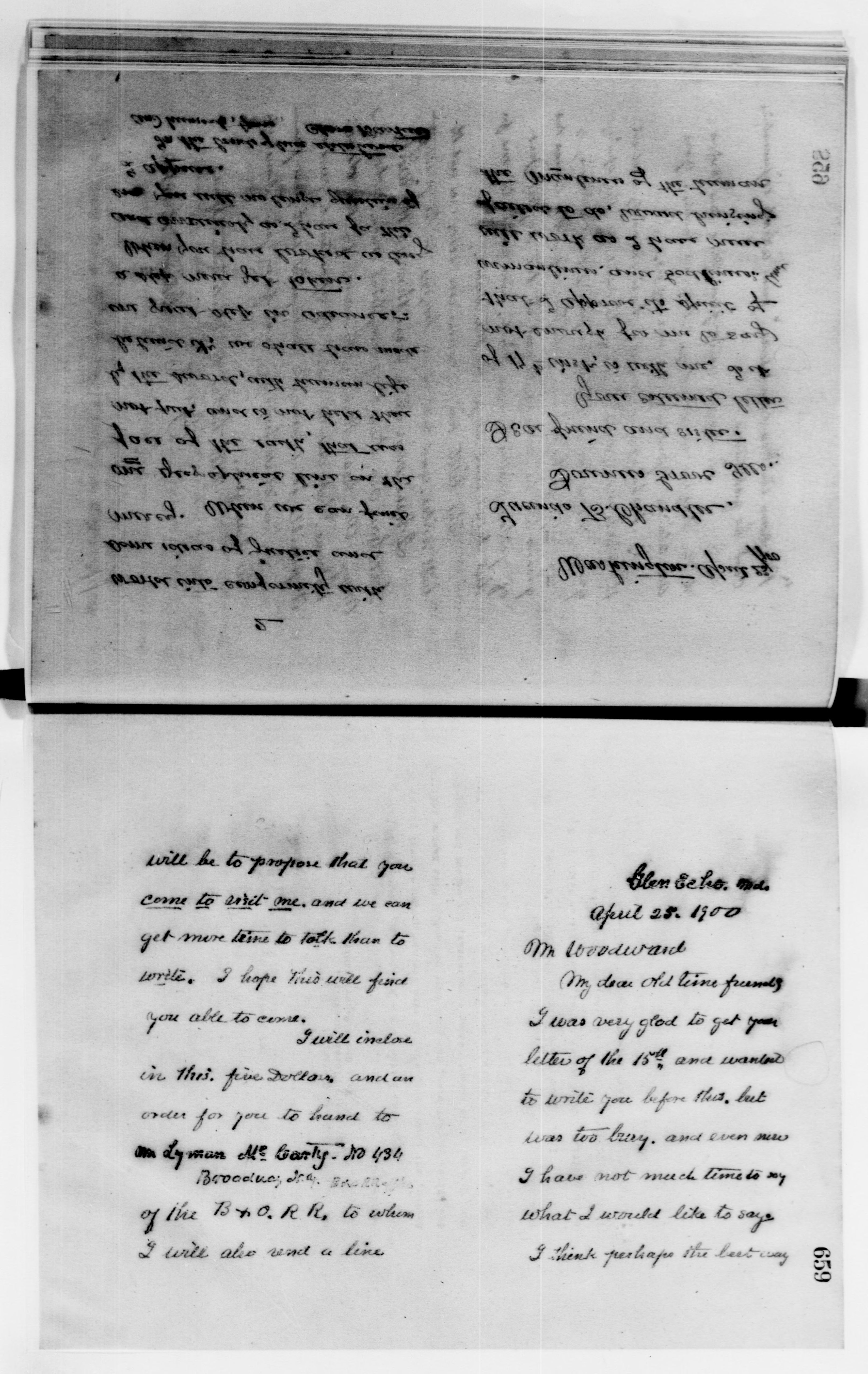 Scanned image of the current content page