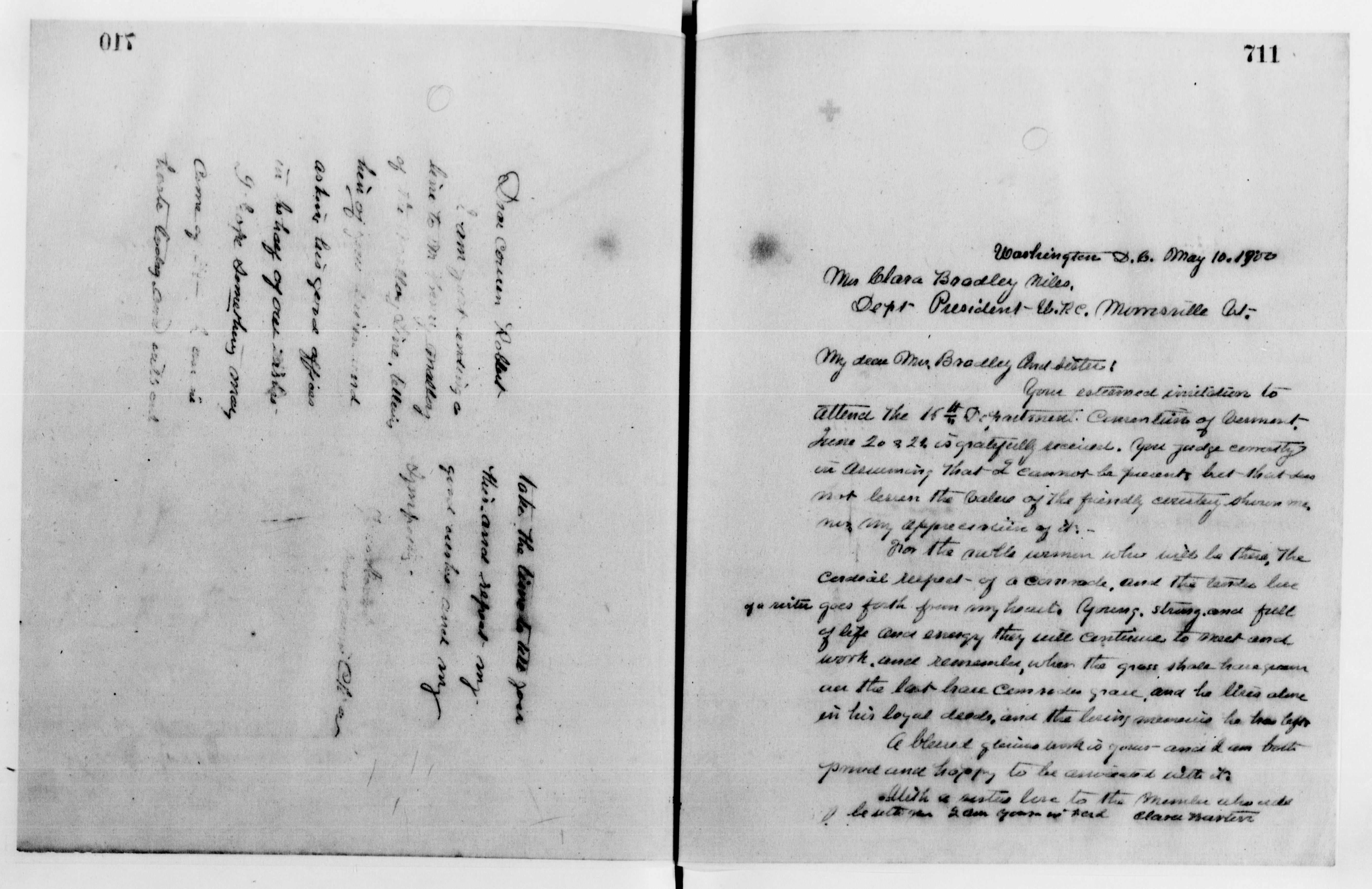 Scanned image of the current content page