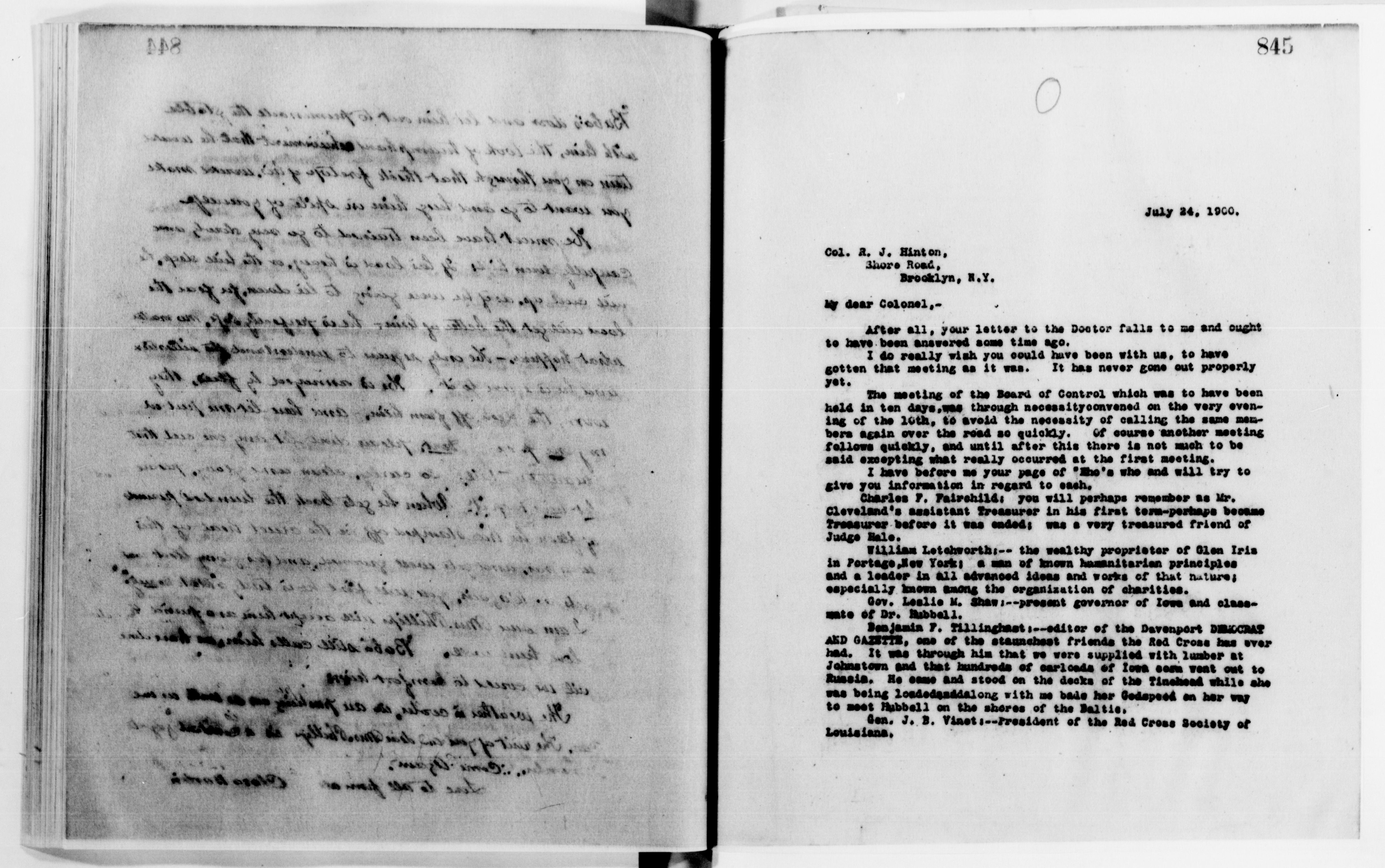 Scanned image of the current content page