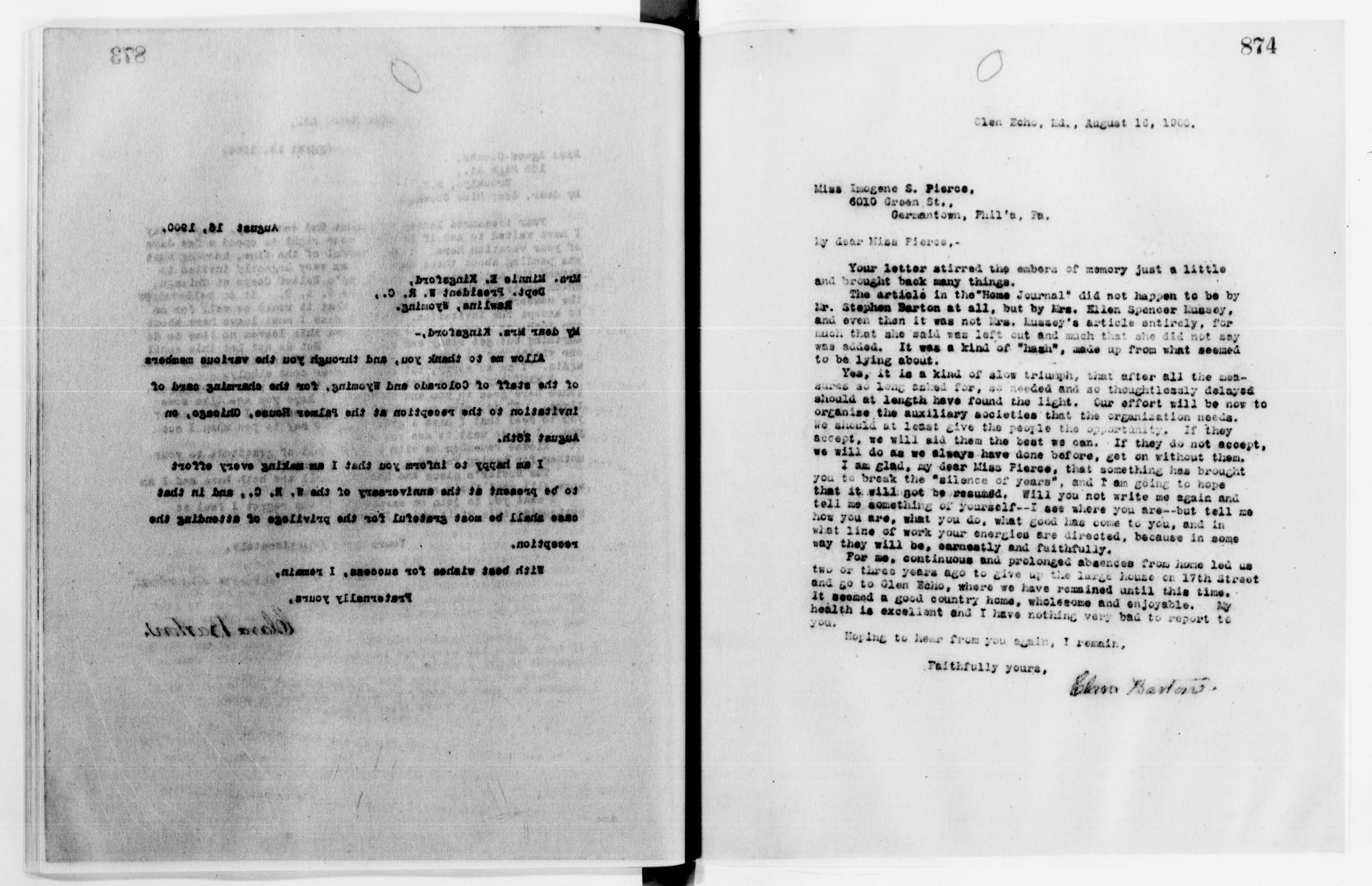 Scanned image of the current content page