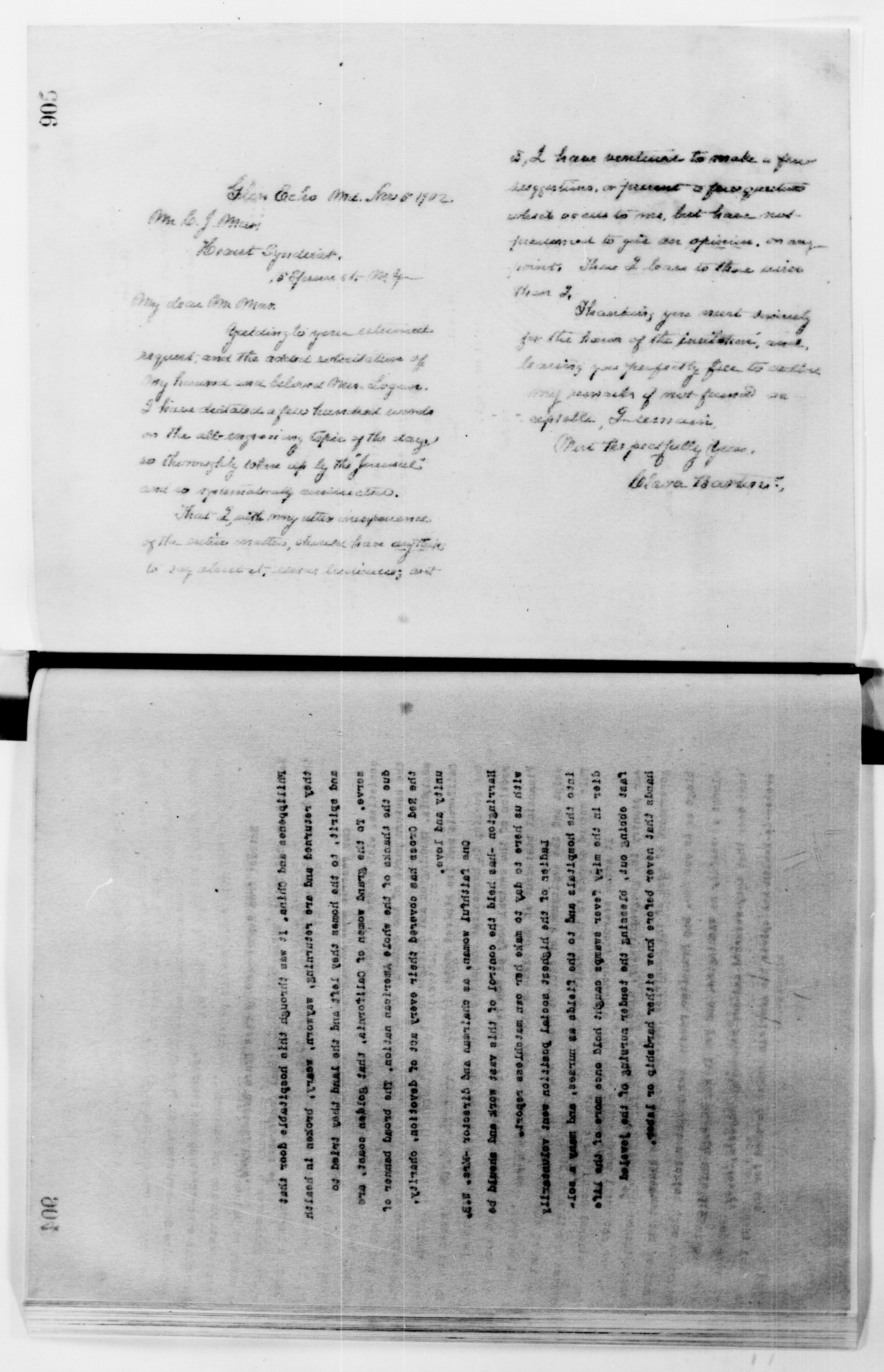 Scanned image of the current content page