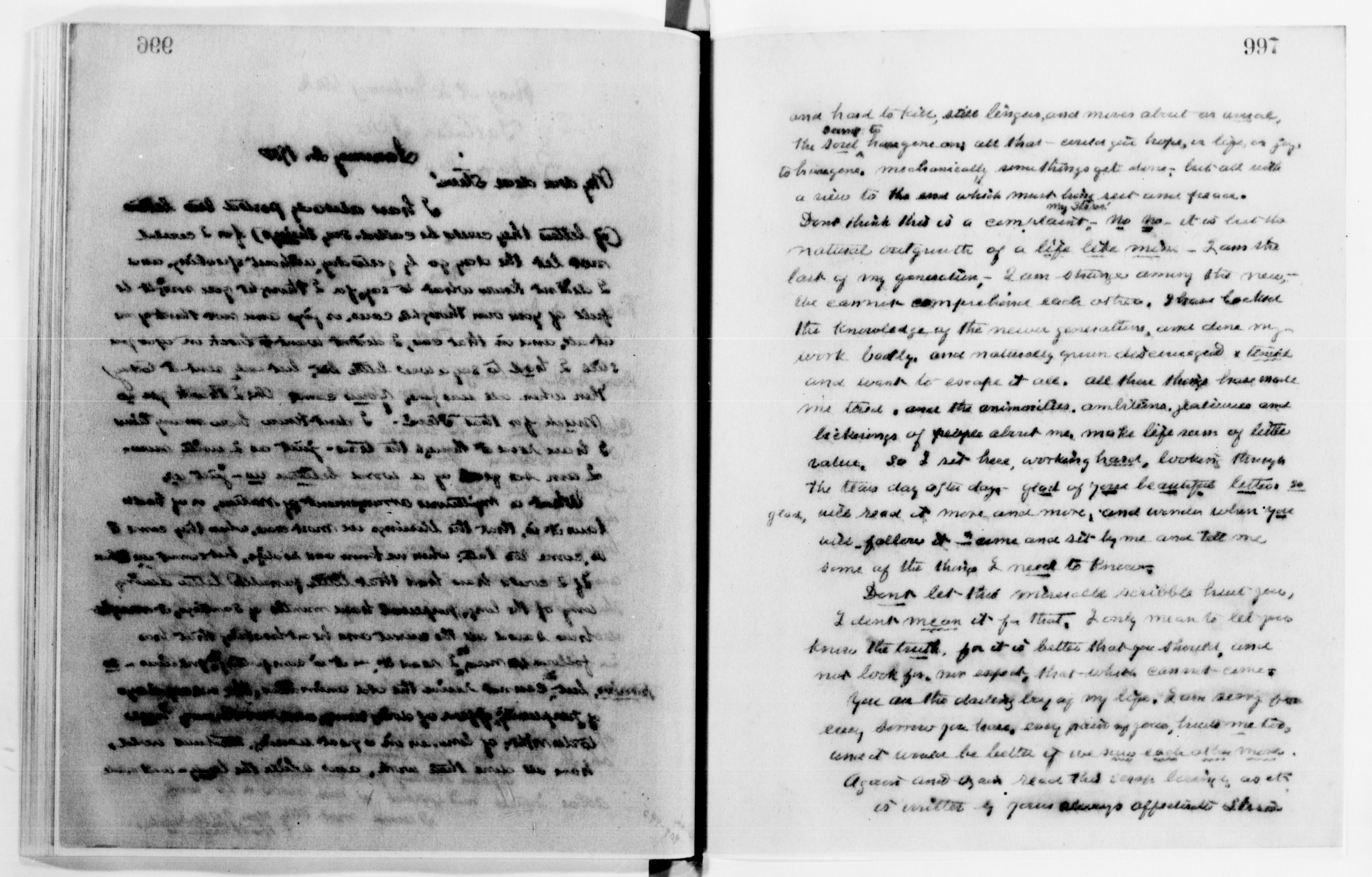 Scanned image of the current content page