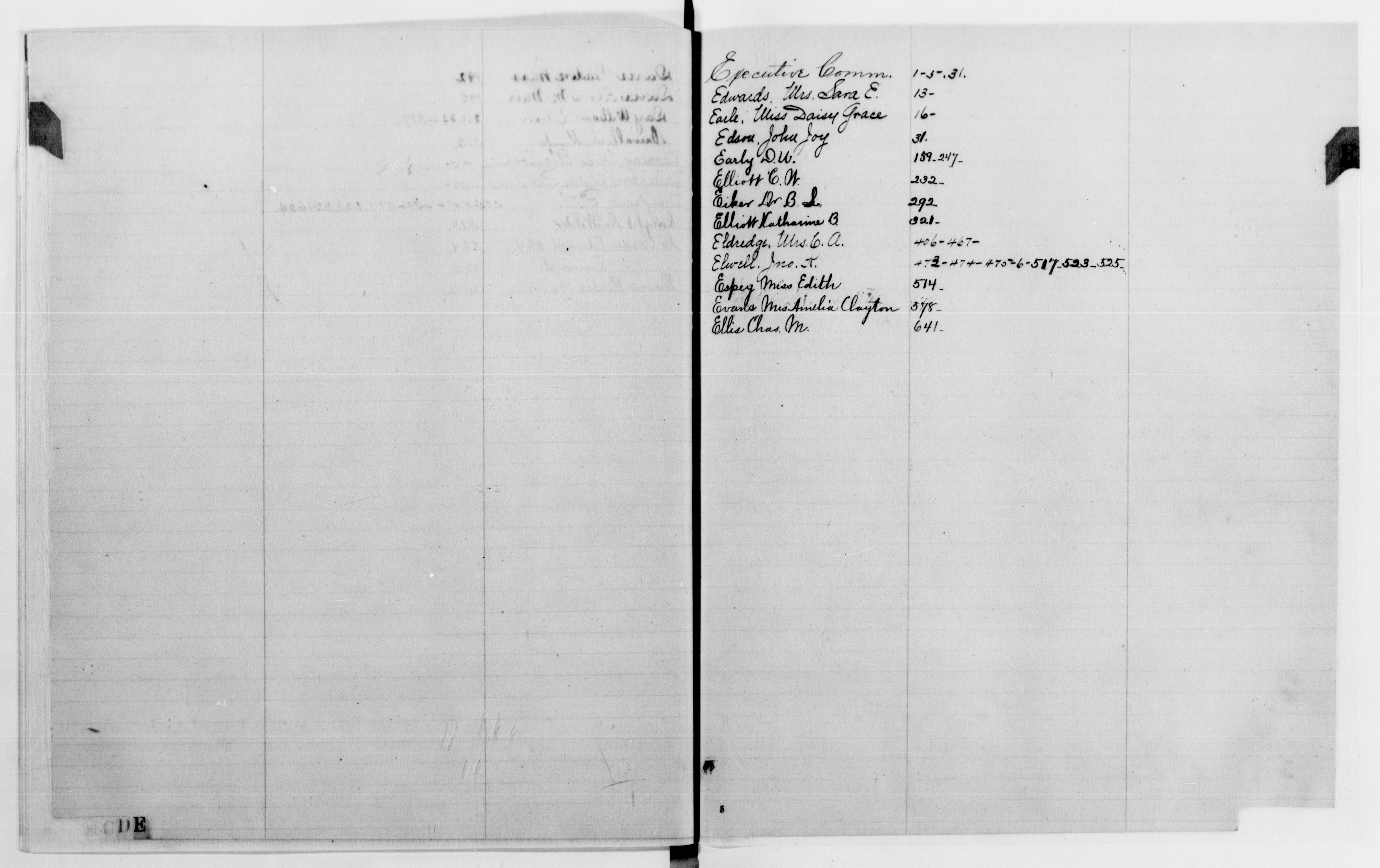 Scanned image of the current content page