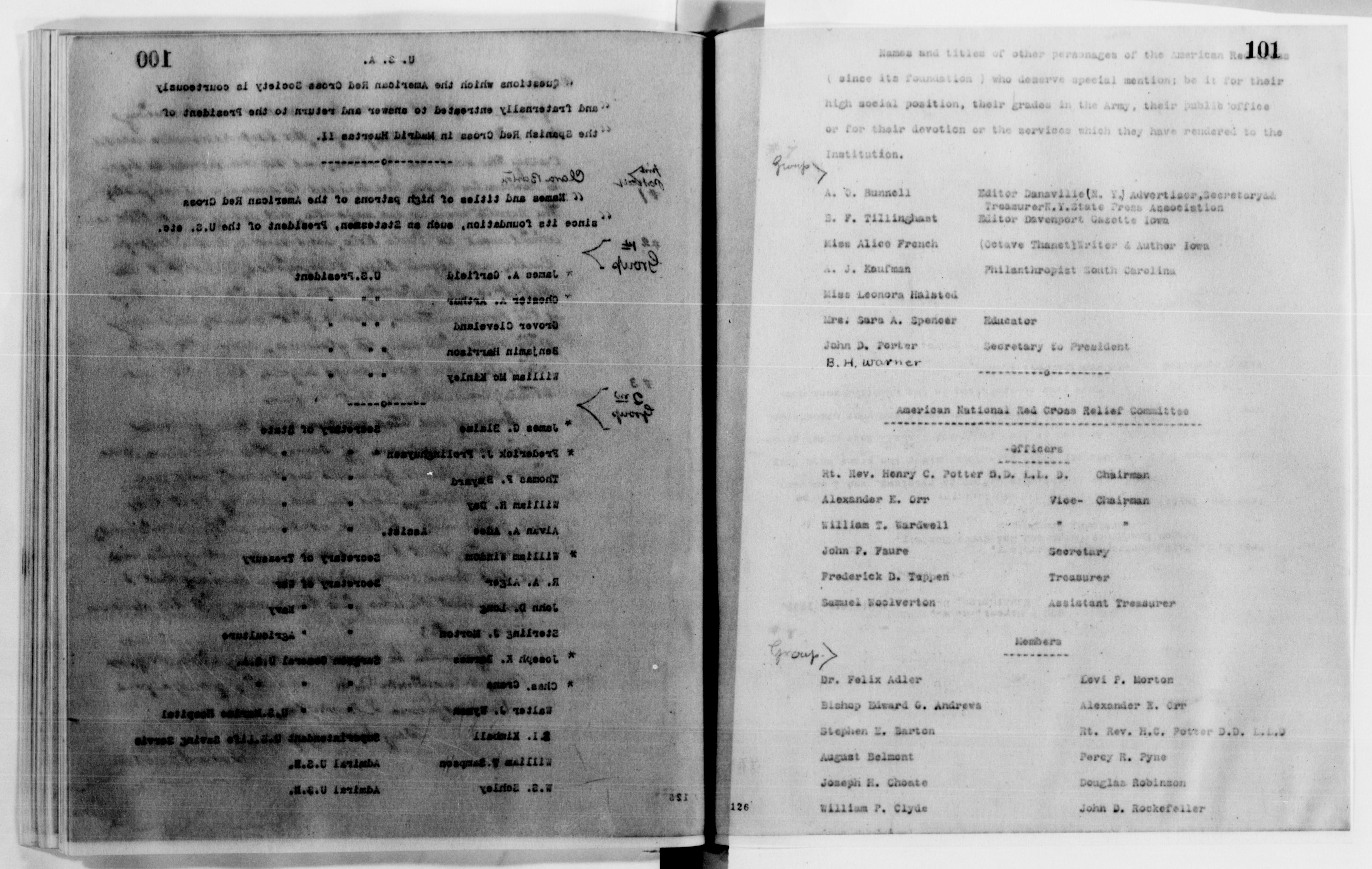 Scanned image of the current content page