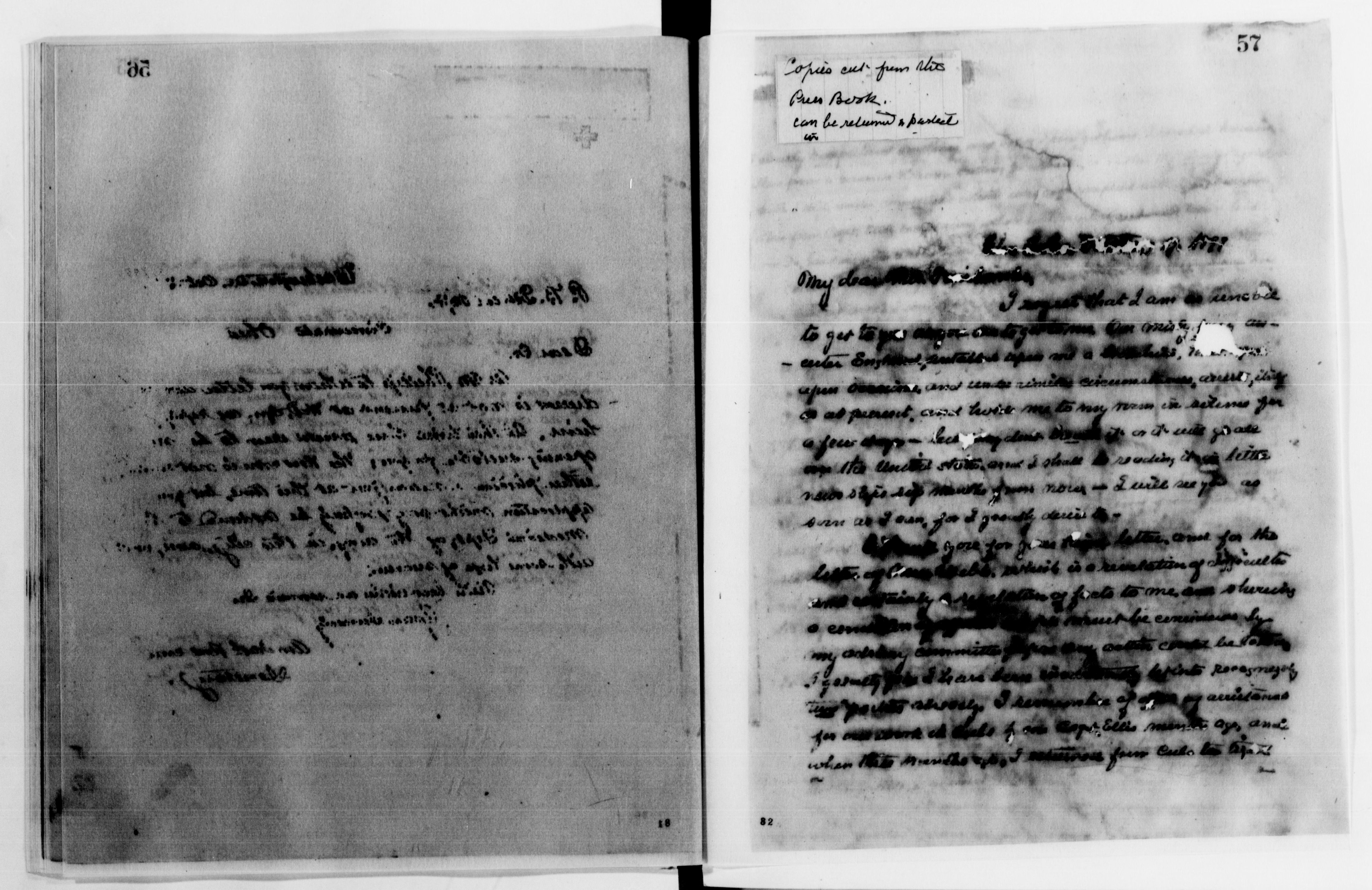 Scanned image of the current content page