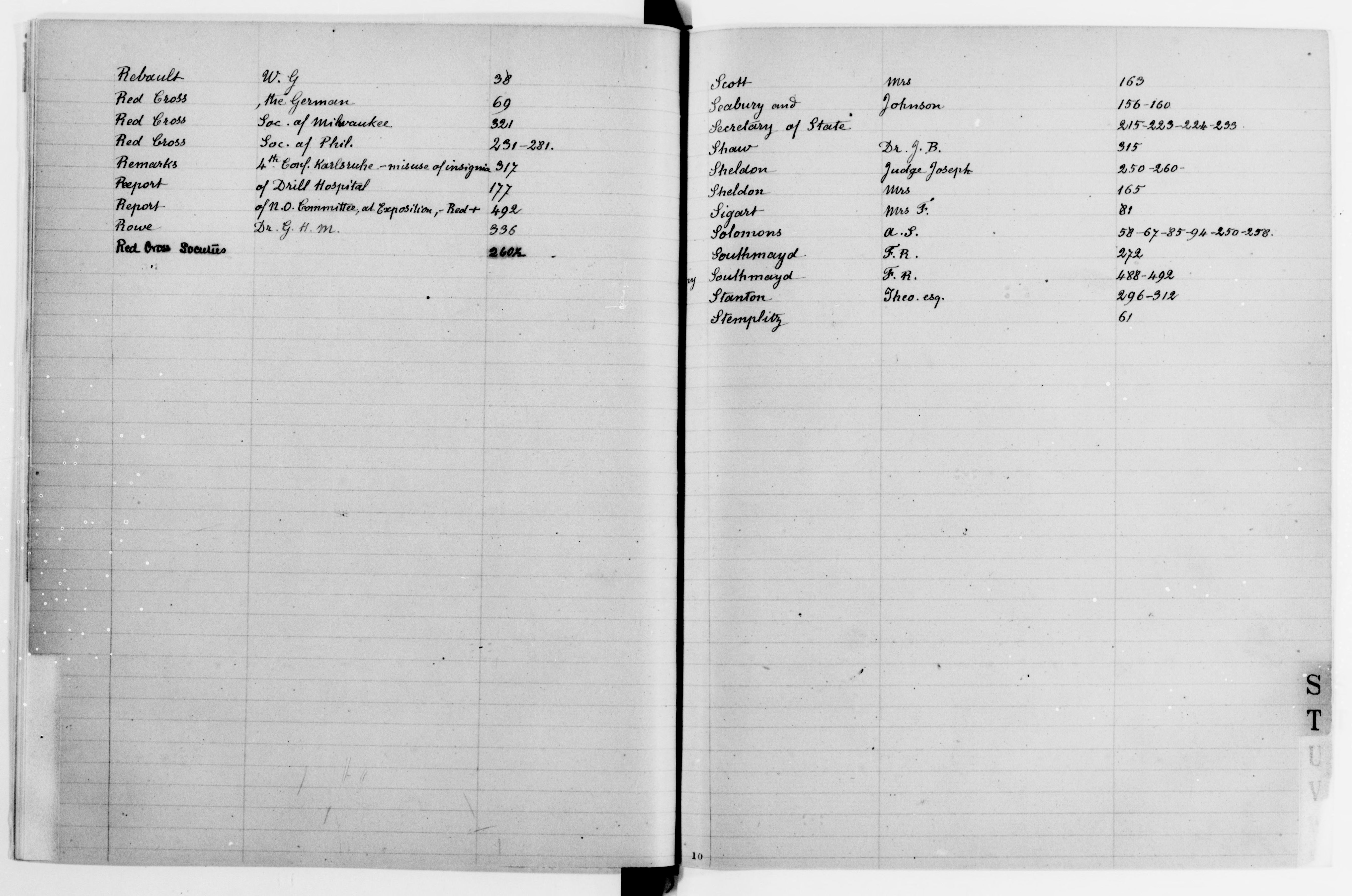 Scanned image of the current content page