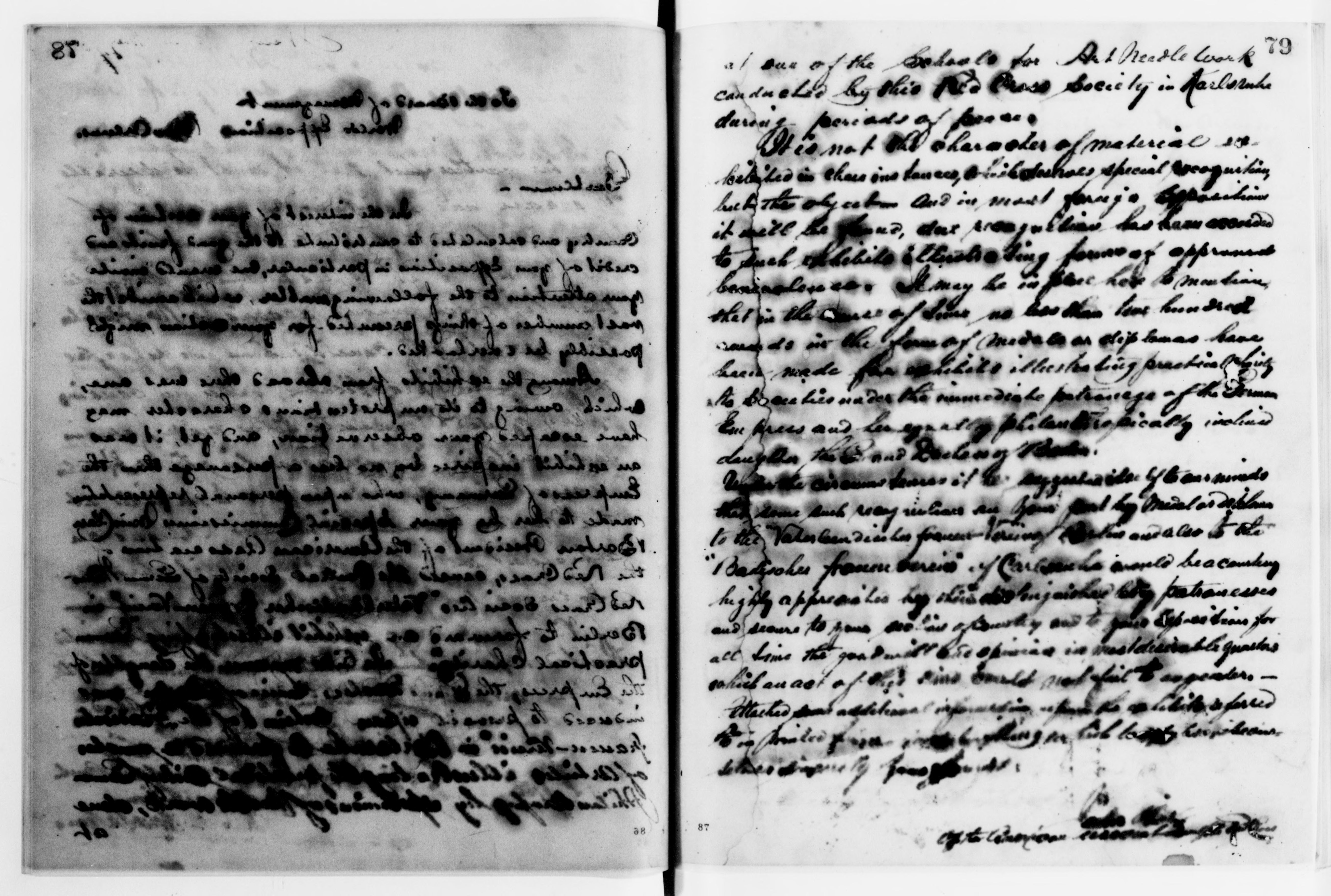 Scanned image of the current content page