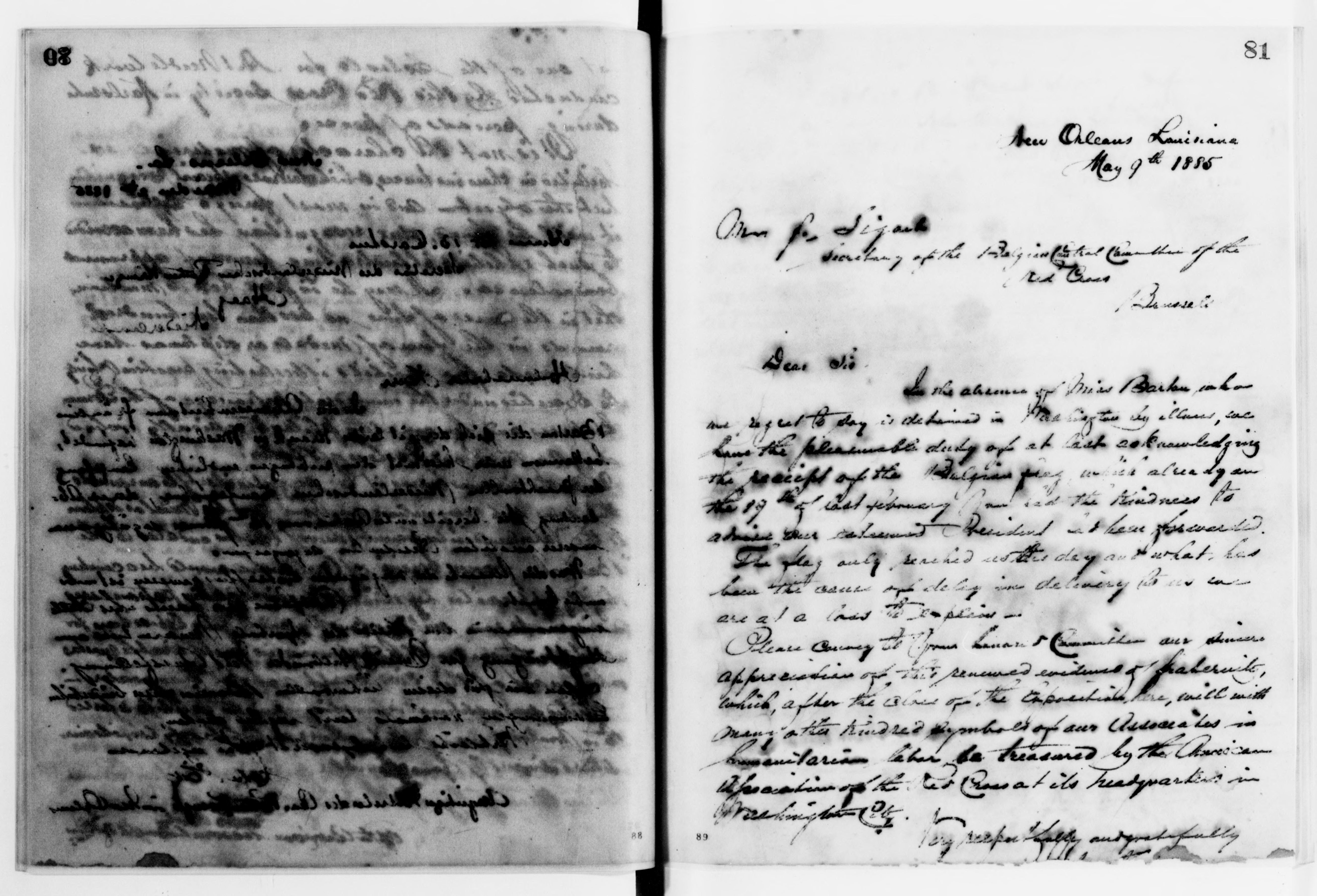 Scanned image of the current content page