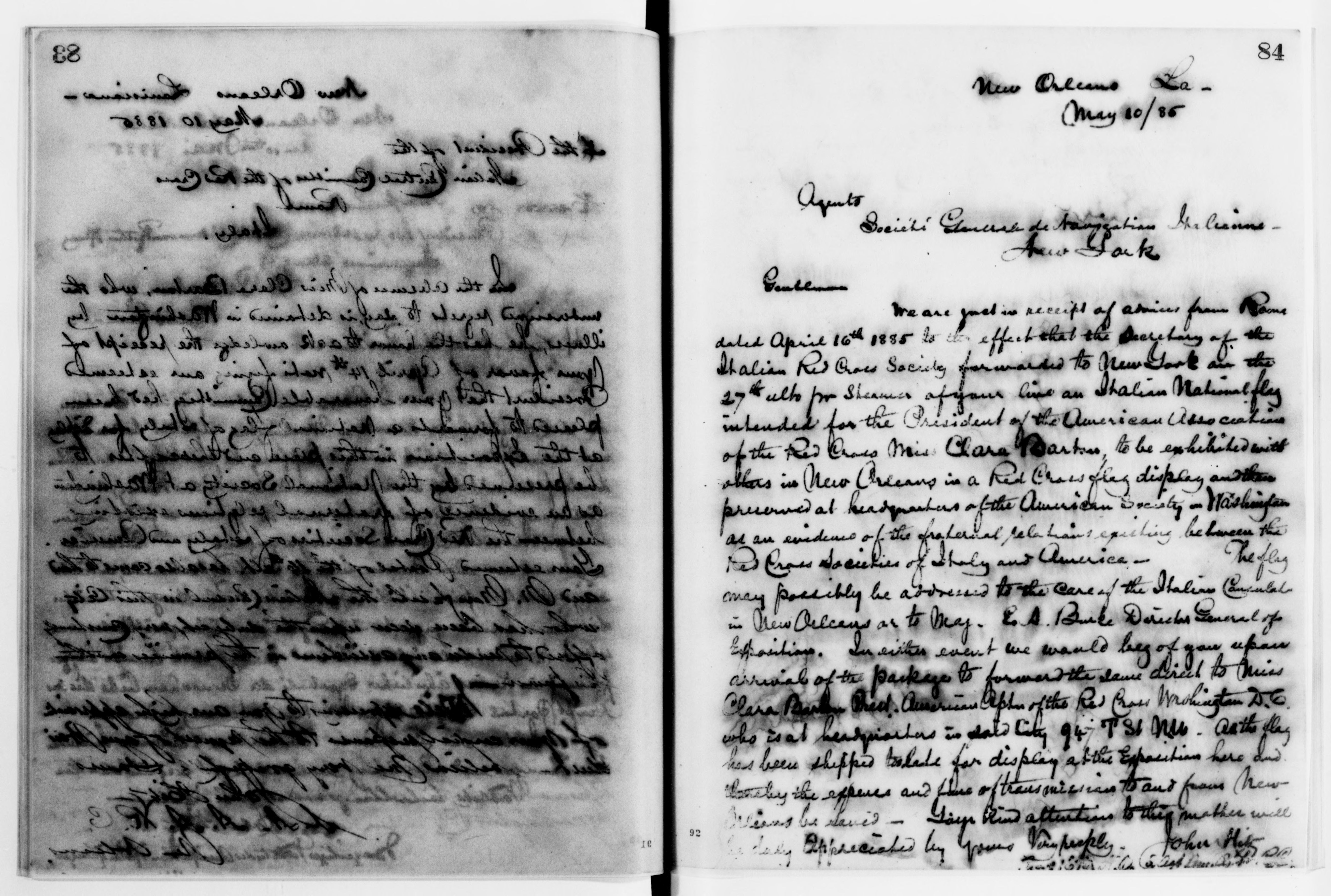 Scanned image of the current content page