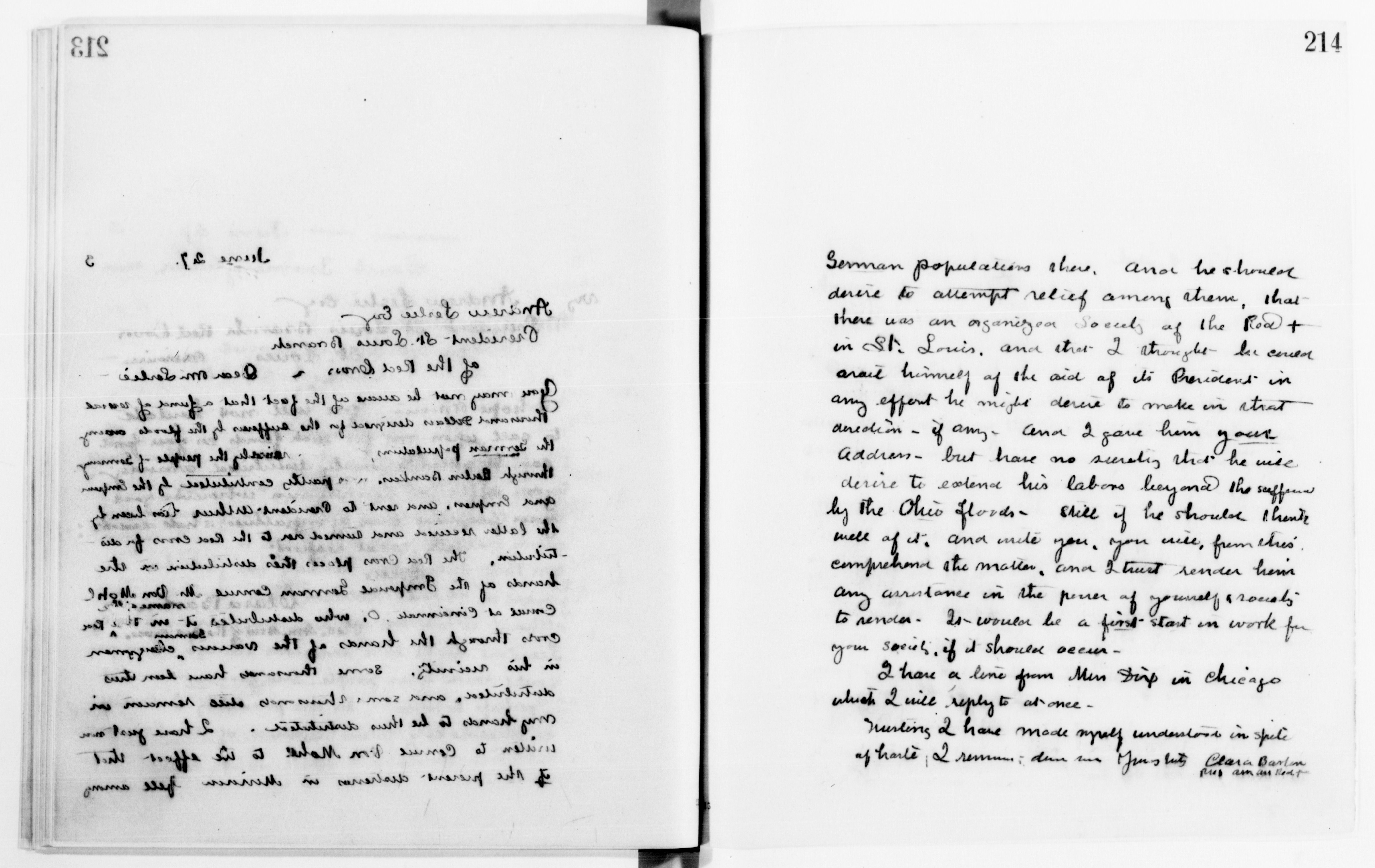 Scanned image of the current content page