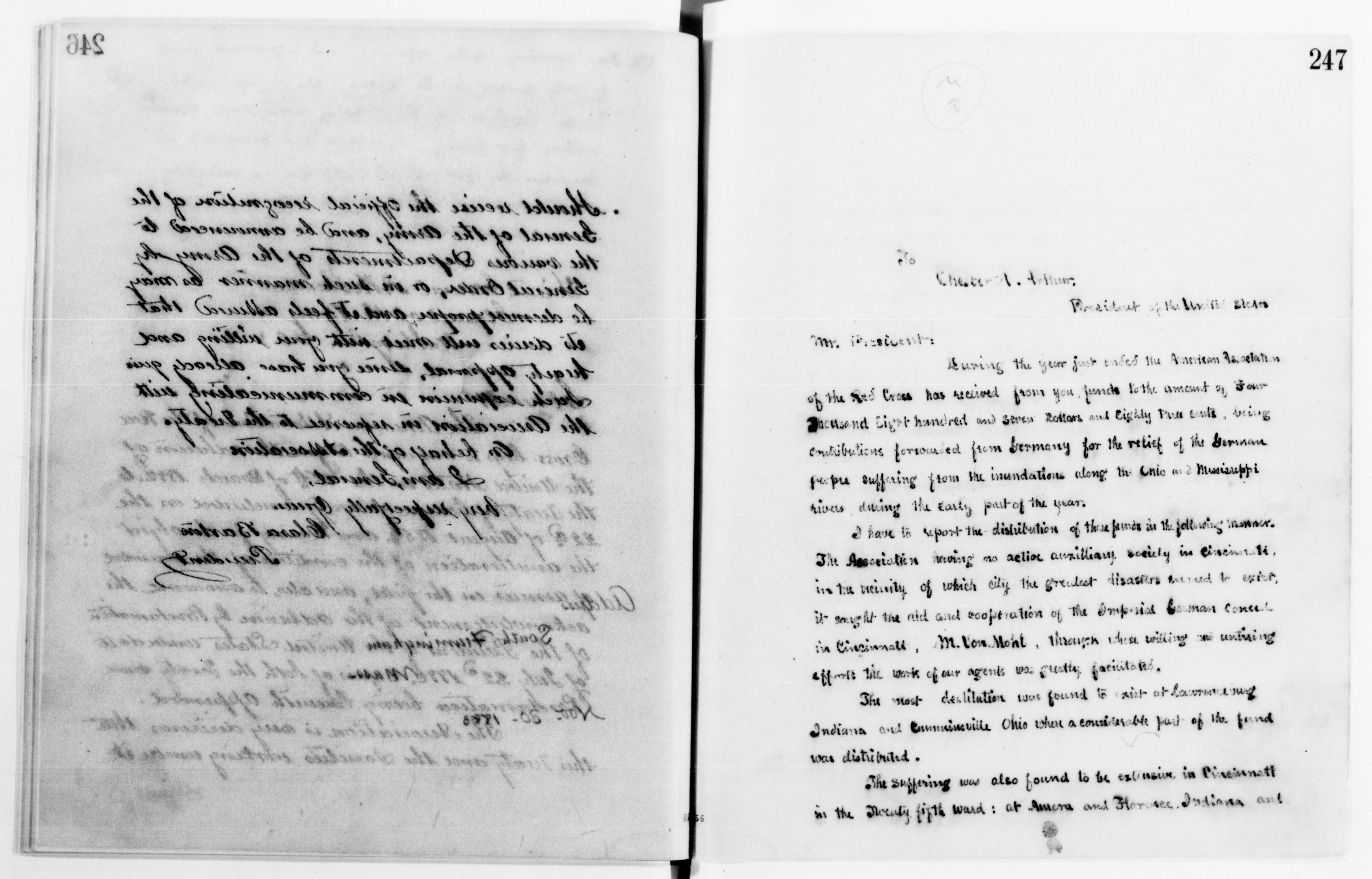 Scanned image of the current content page