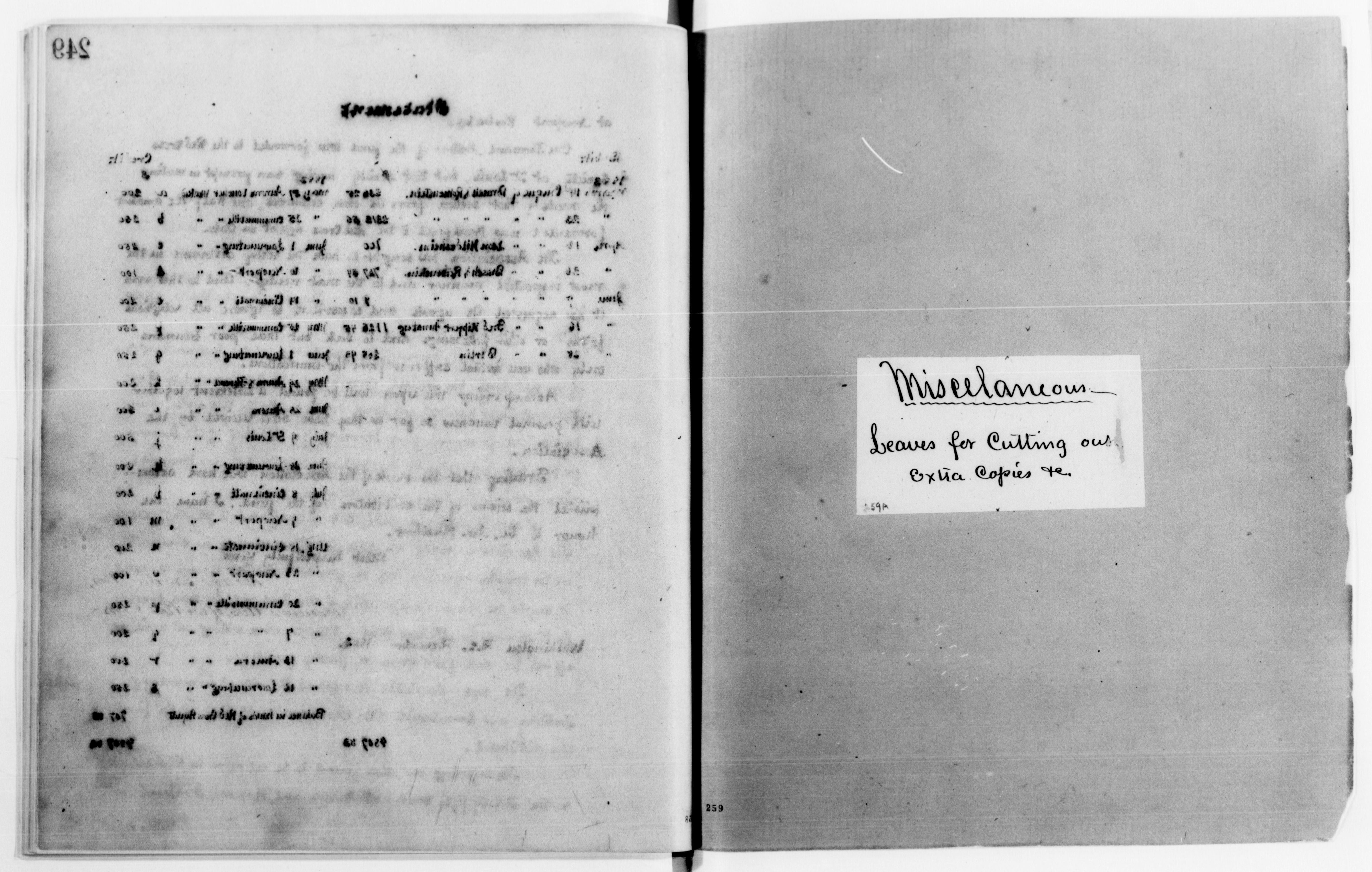 Scanned image of the current content page