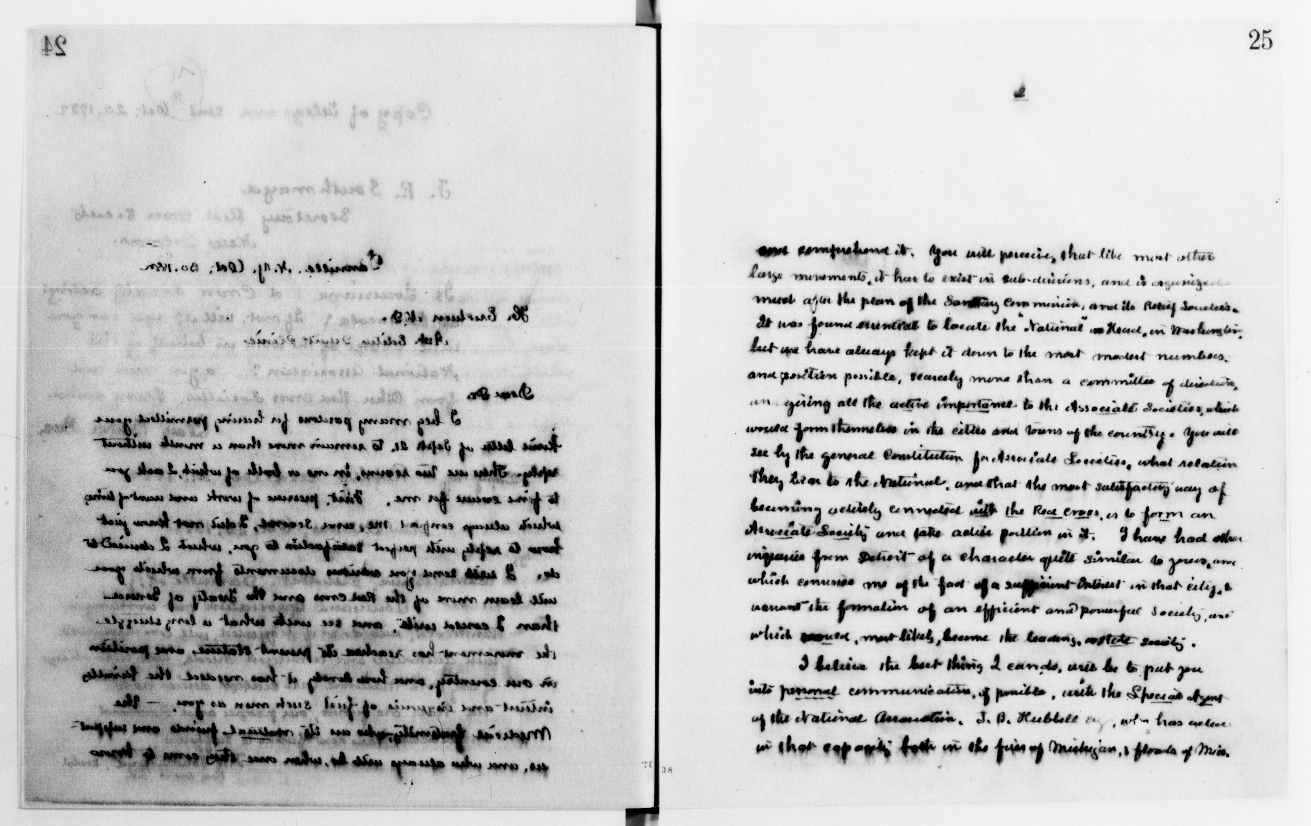 Scanned image of the current content page