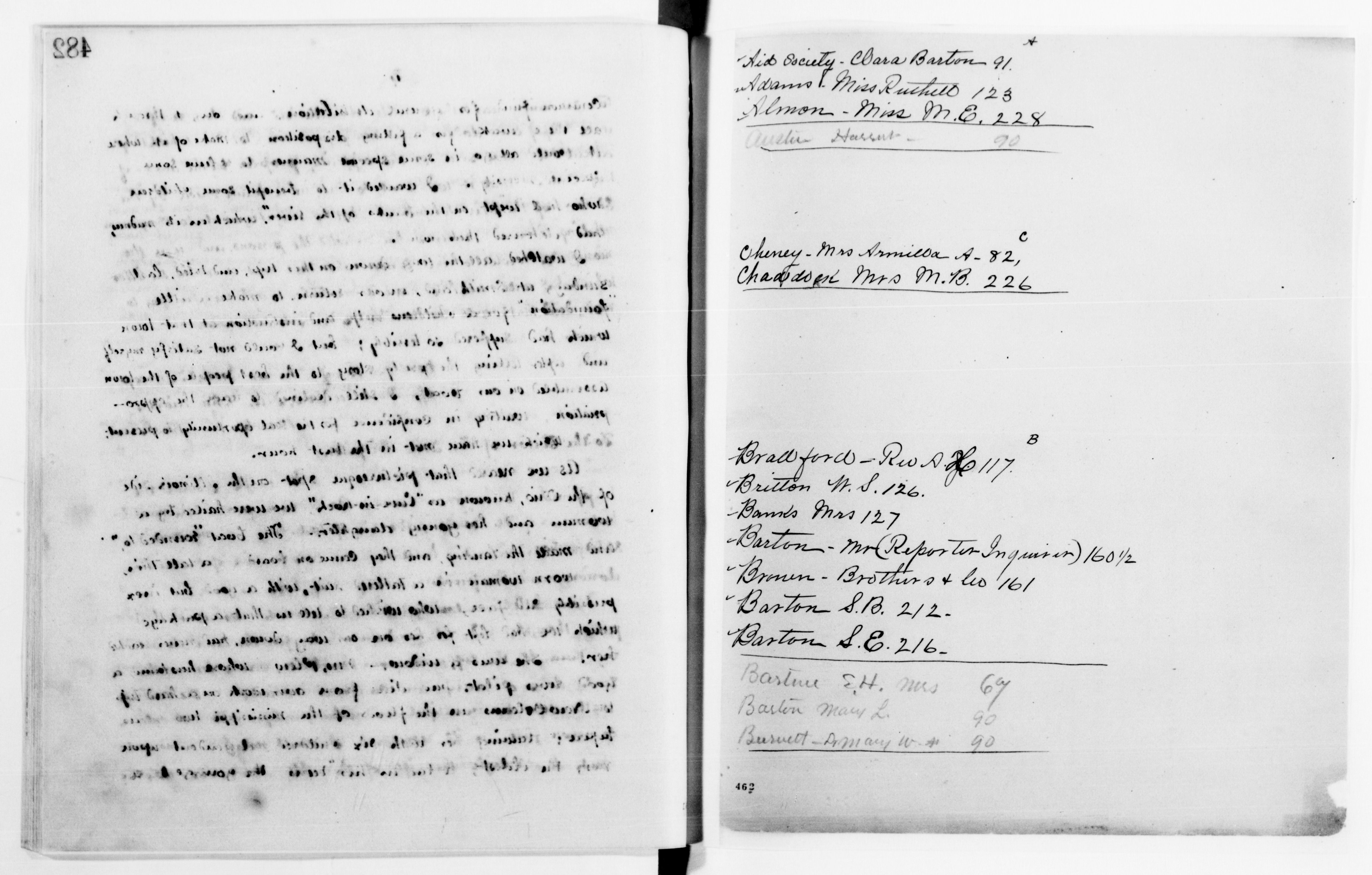 Scanned image of the current content page