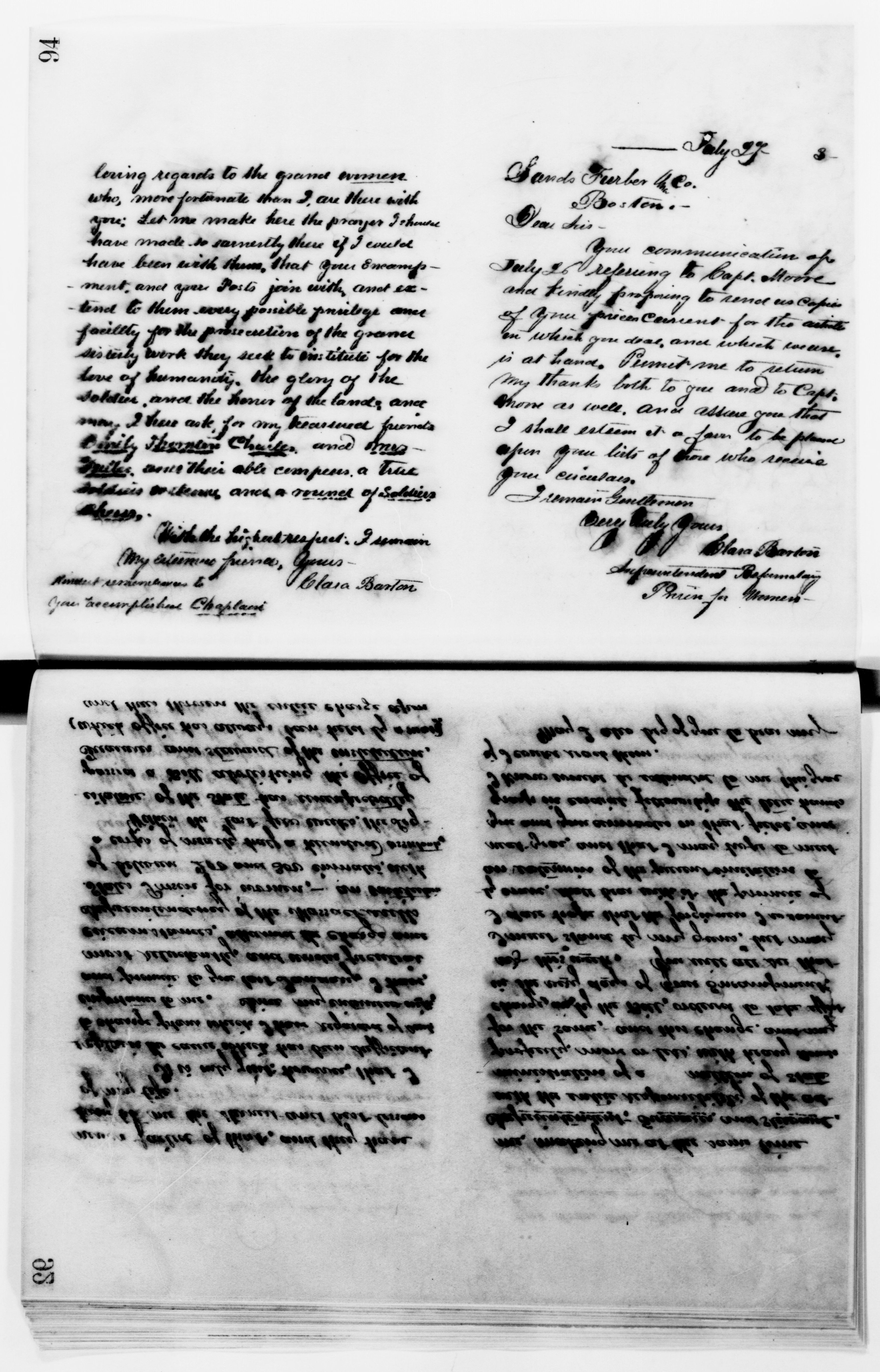 Scanned image of the current content page