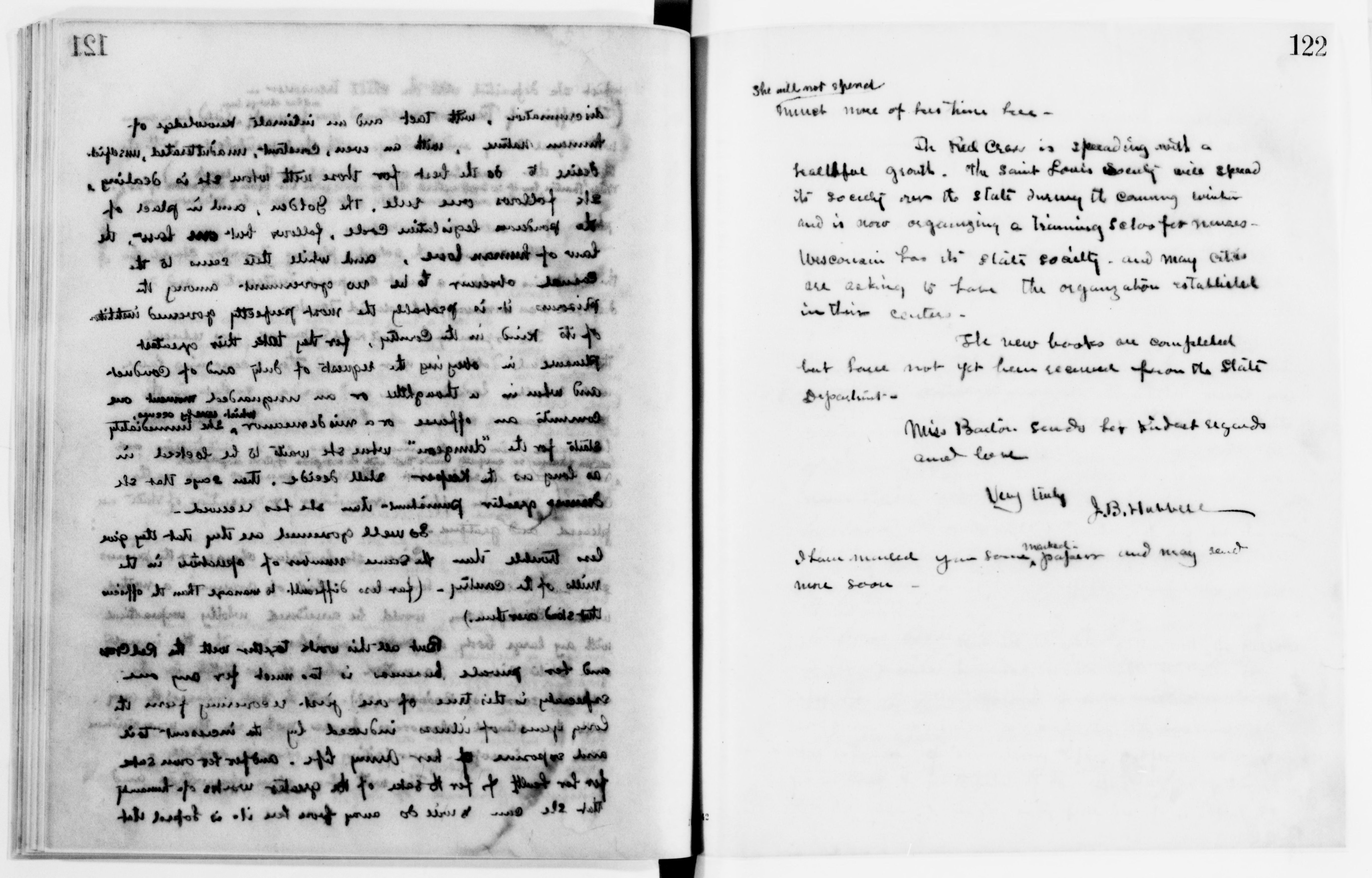 Scanned image of the current content page