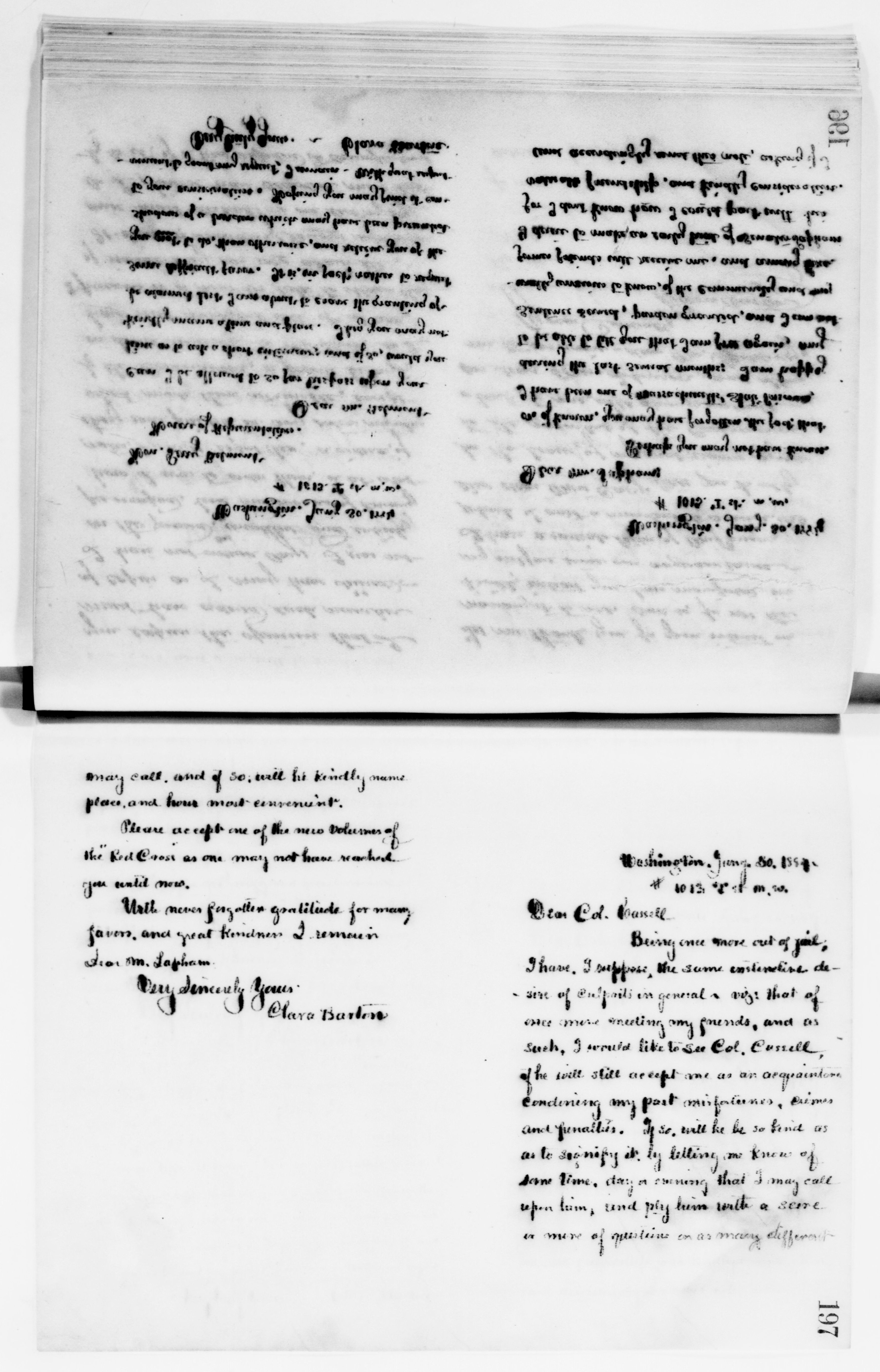 Scanned image of the current content page